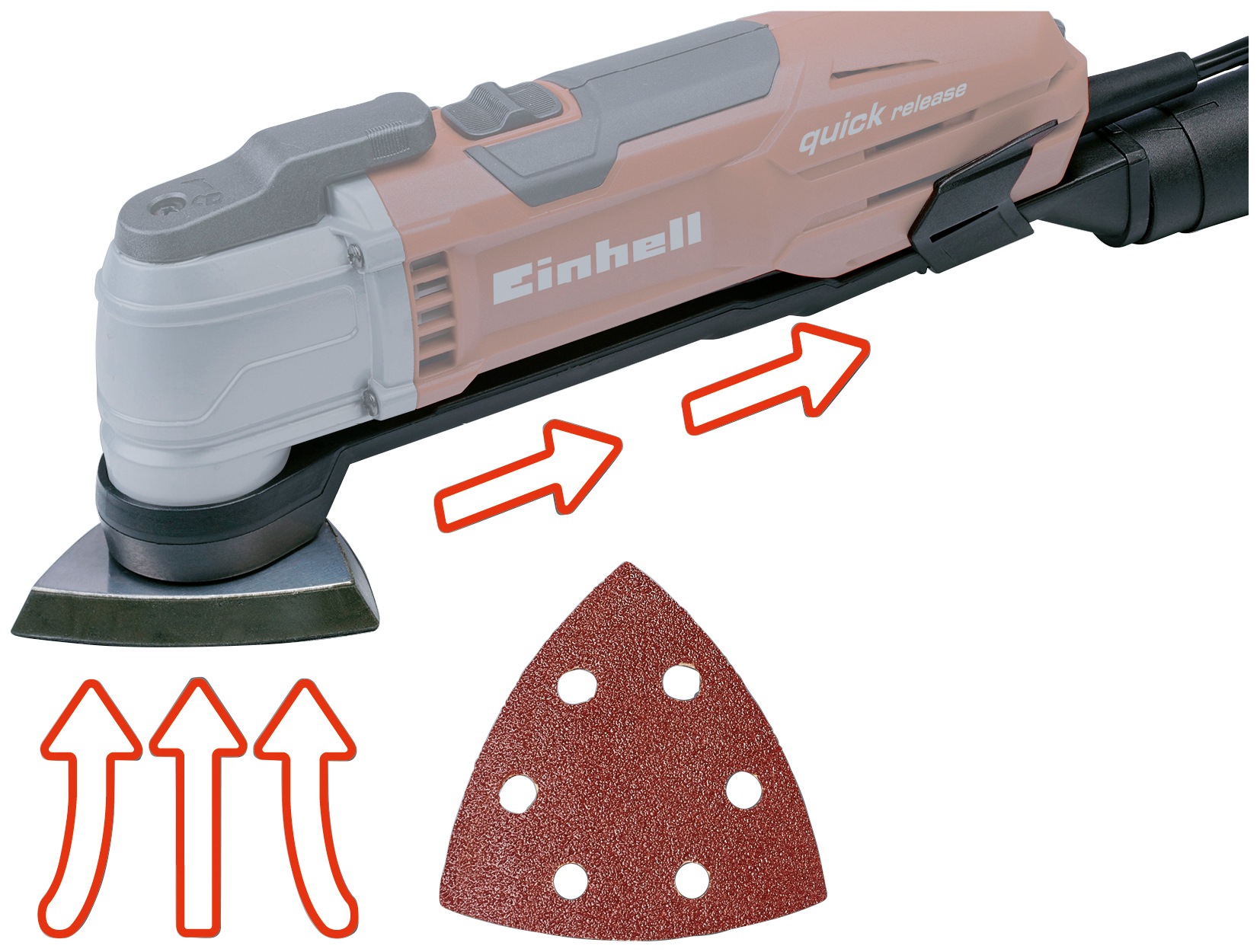 Einhell ElektroMultifunktionswerkzeug »TEMG 300 EQ«, Kraftvoller 300