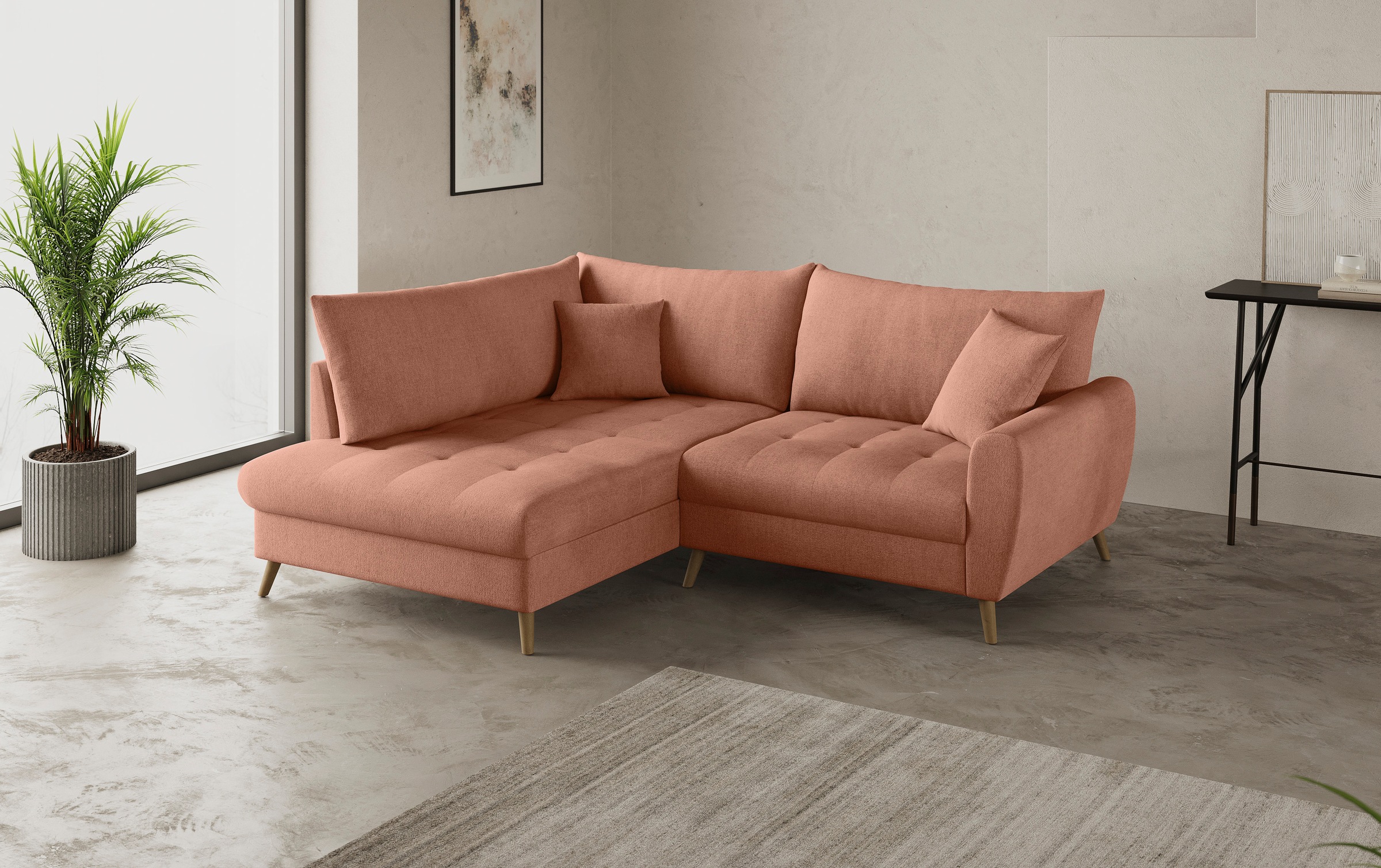 Mr. Couch Ecksofa »Blackburn II, L-Form«, Mit Kaltschaumpolsterung bis 140 kg belastbar