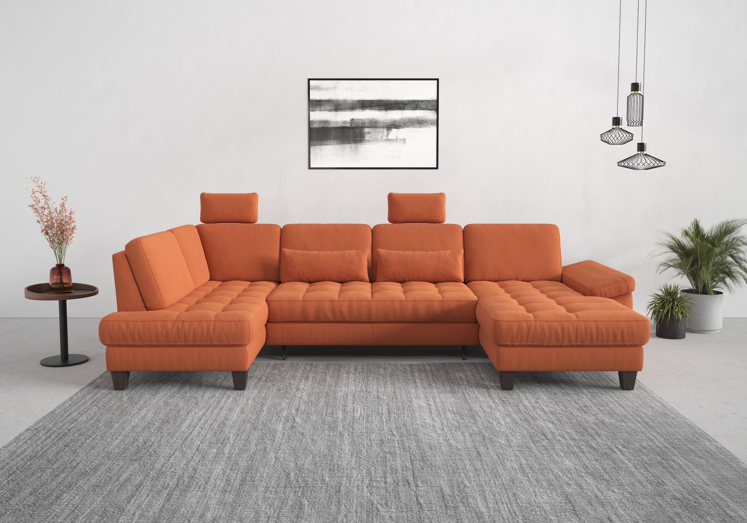 sit&more Wohnlandschaft »Westham U-Form«, wahlweise mit Bettfunktion, Bettkasten, Sitztiefenverstellung