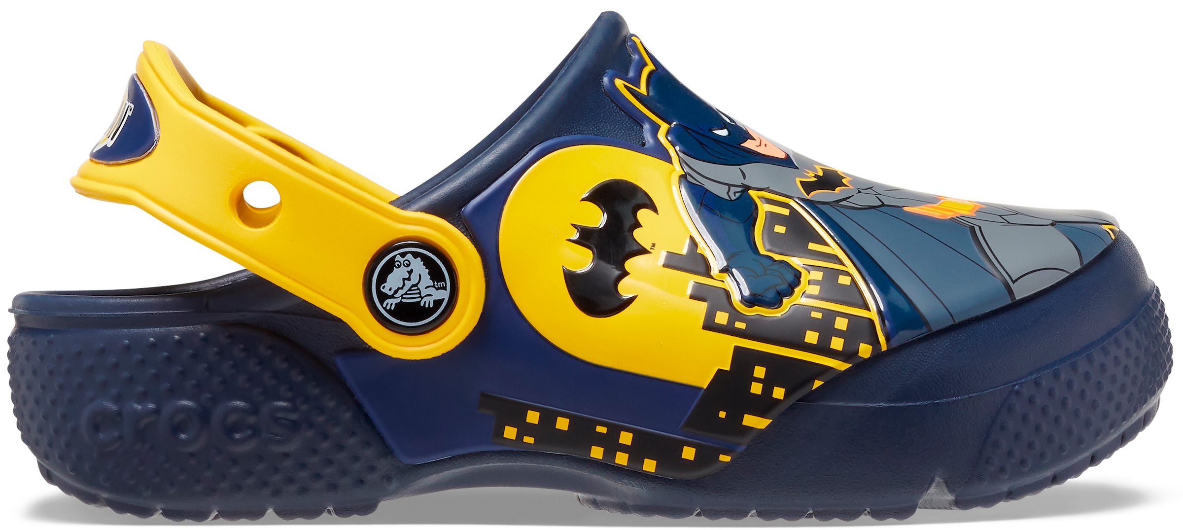 Hausschuh Clog »FL Batman Crocs mit jetzt im K«, %Sale Patch Fersenriemen