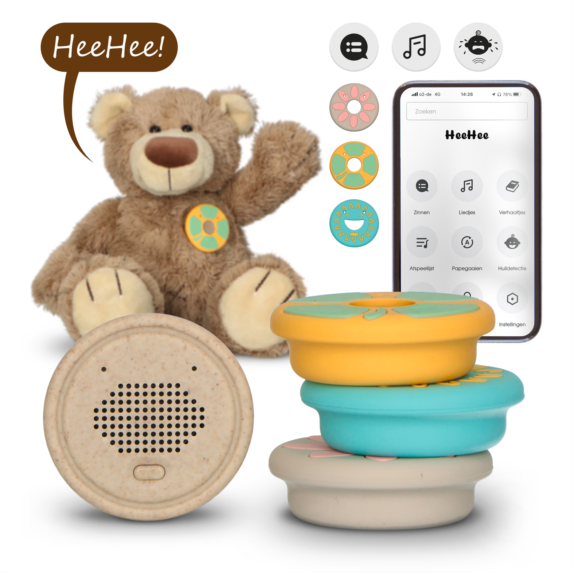 Alecto Bluetooth-Lautsprecher »Baby HeeHee - Sprachknopf«