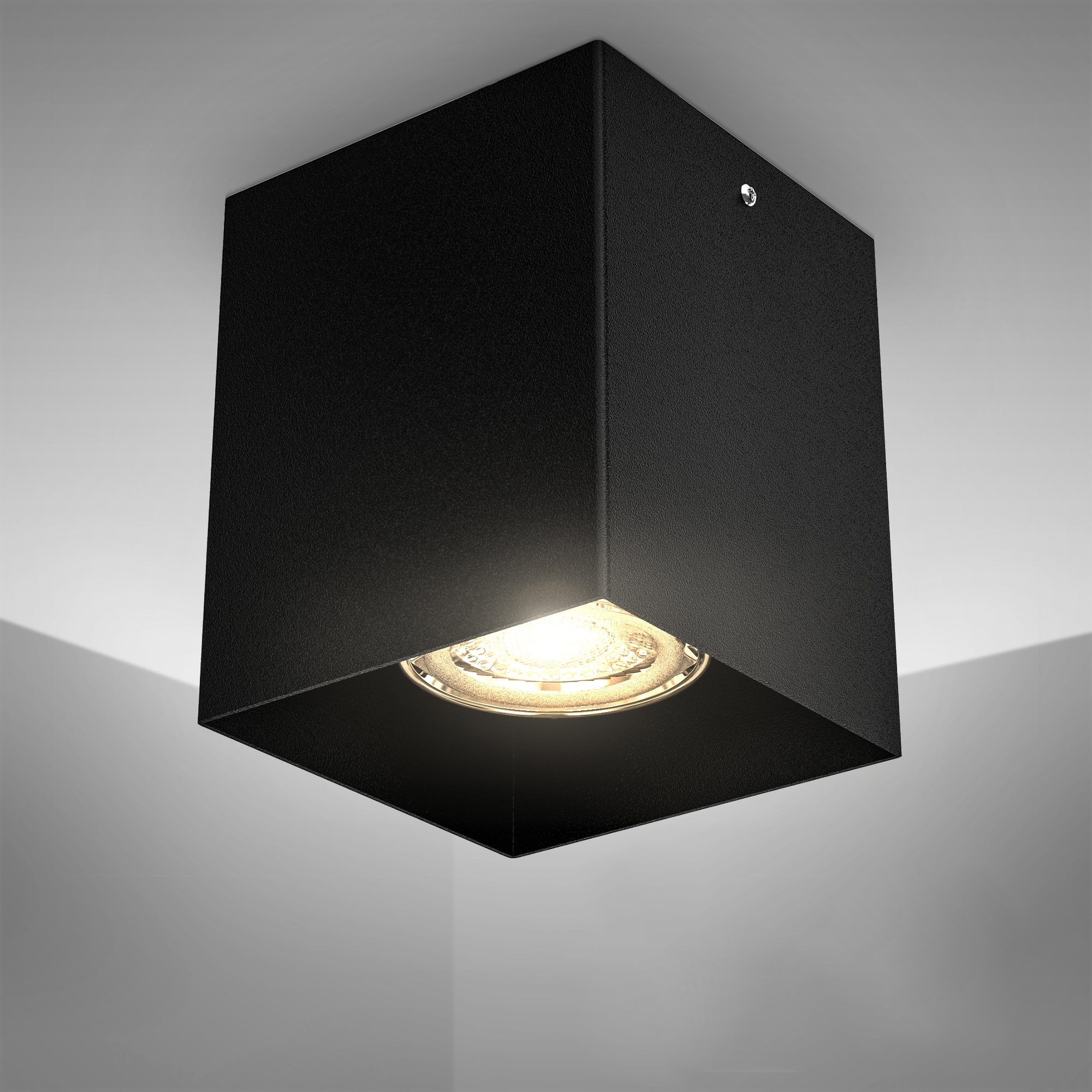 B.K.Licht LED Deckenlampe, Aufbaustrahler, Rechnung Deckenspot, schwarz flammig-flammig, kaufen auf 1 Aufbauleuchte, Strahler, metall