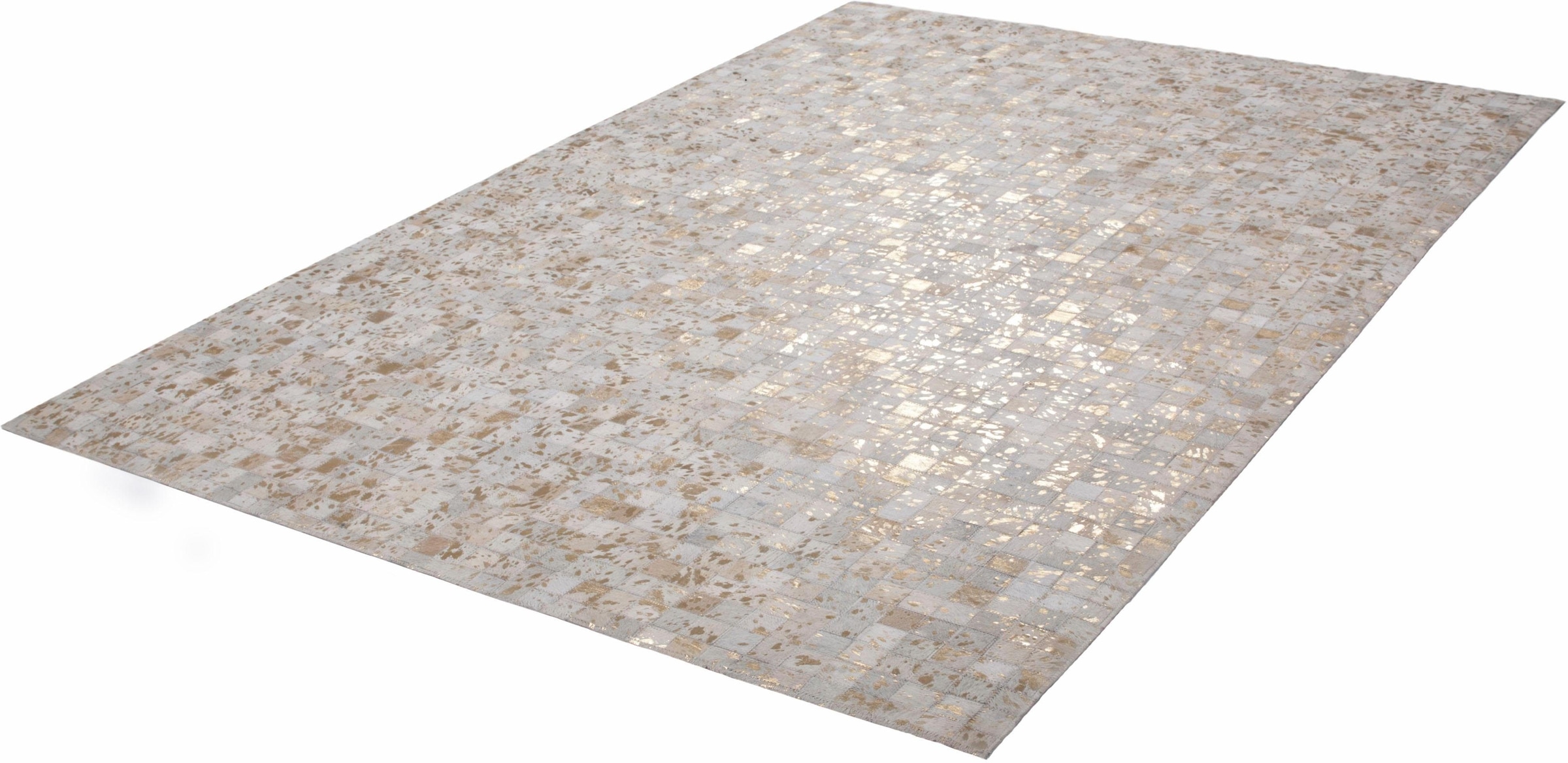 calo-deluxe Fellteppich »Audra 100«, rechteckig, 8 mm Höhe, echtes Rinderfell, Wohnzimmer