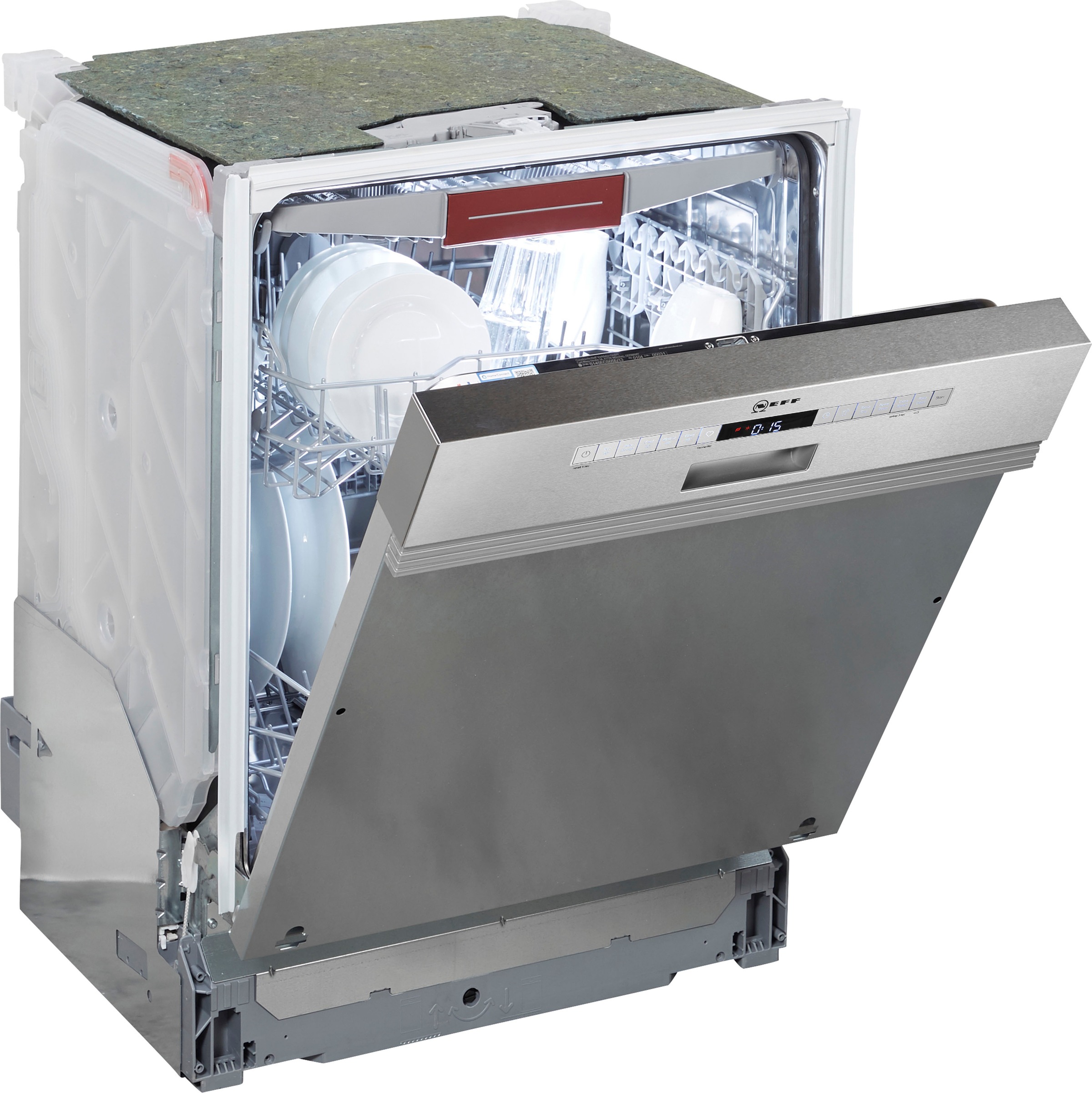 NEFF teilintegrierbarer Geschirrspüler N 50 »S145ECS05E«, 13 Maßgedecke, Besteckschublade für einfaches Beladen
