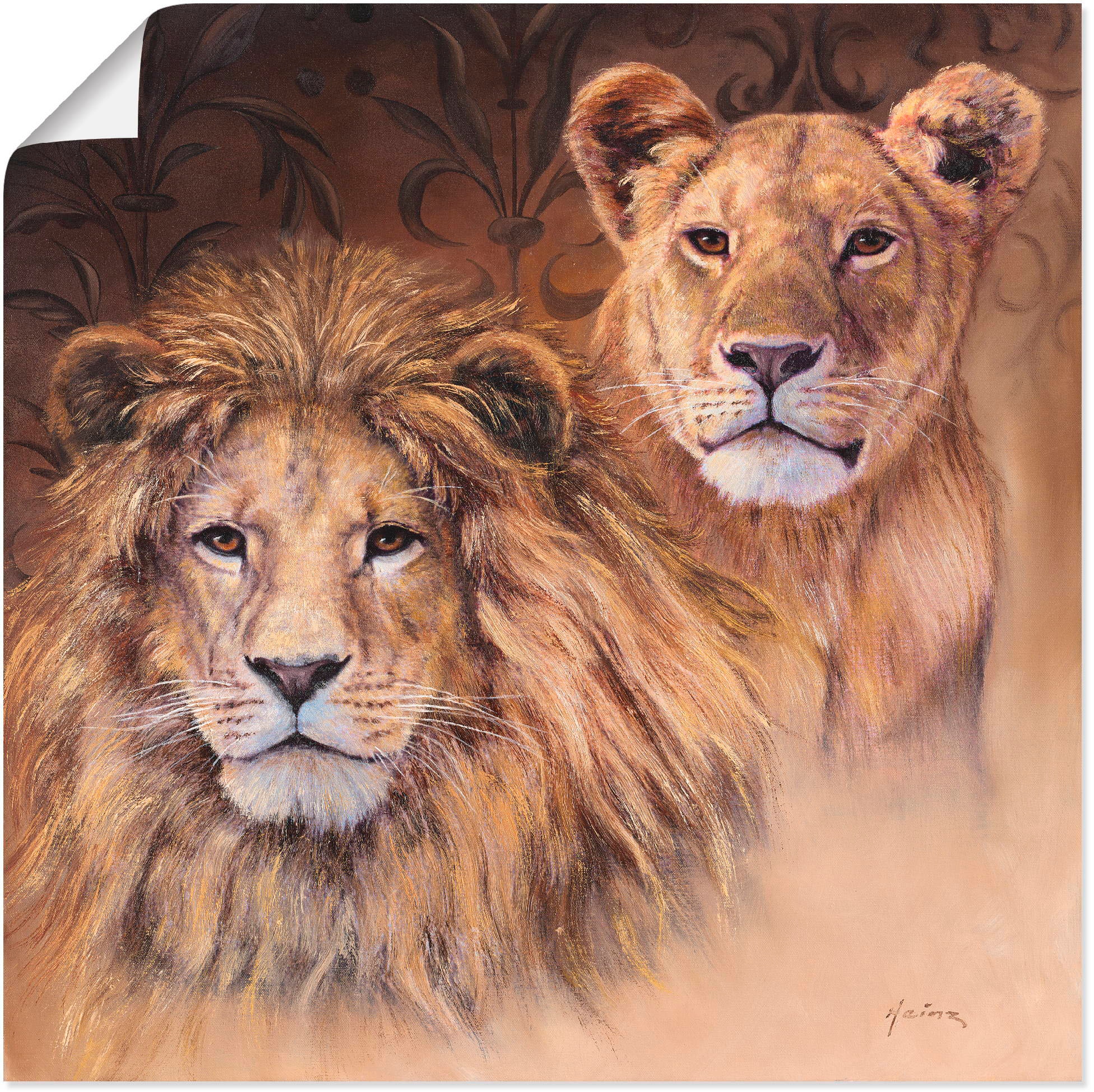 Artland Wandbild »Löwen«, Wildtiere, (1 St.), als Alubild, Leinwandbild, Wandaufkleber... kaufen
