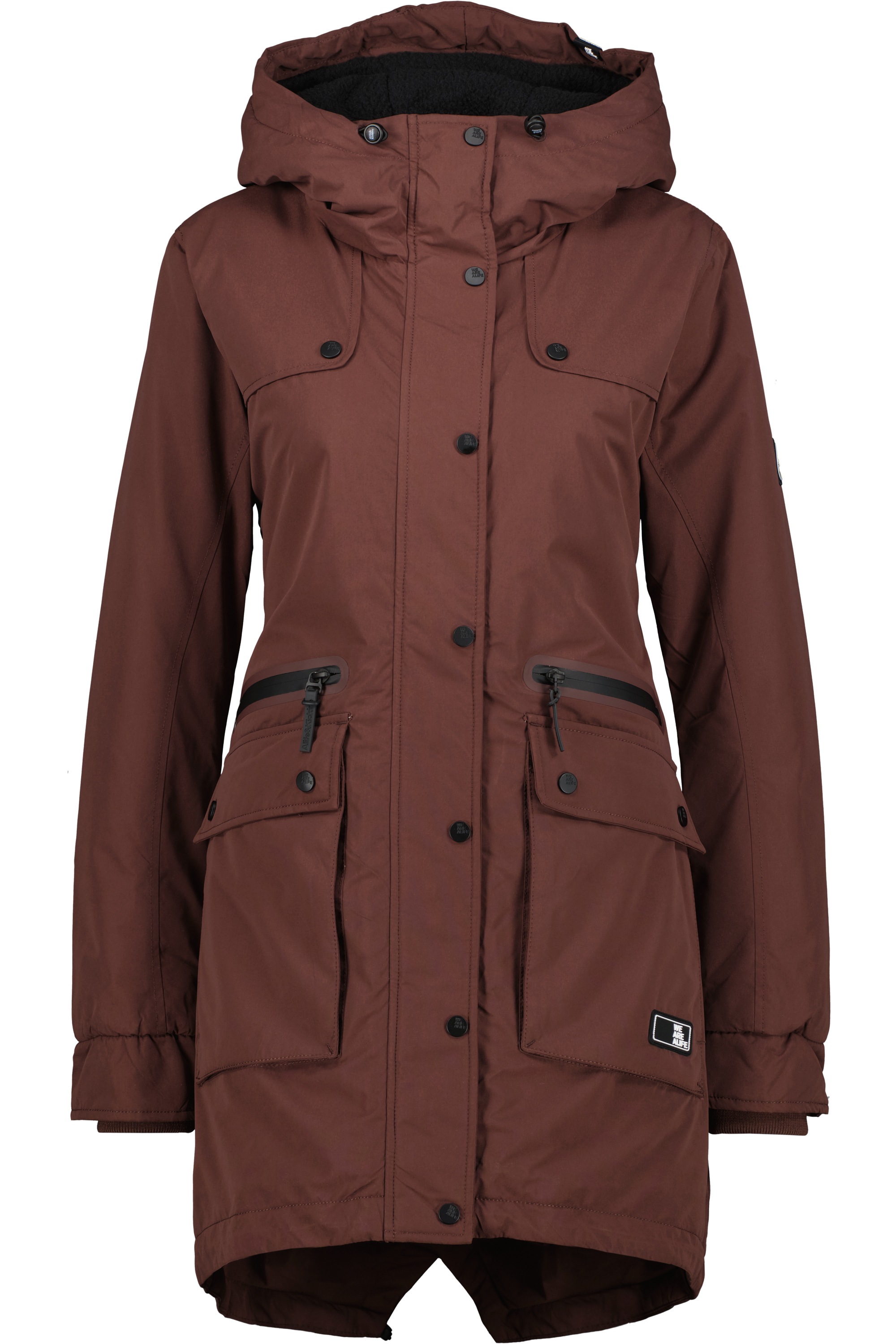 ALIFE & KICKIN Winterjacke »Damen CharlotteAK A« puce XL XL Modische Damenwinterjacke CharlotteAK A von Alife and Kickin in unifarbener Optik