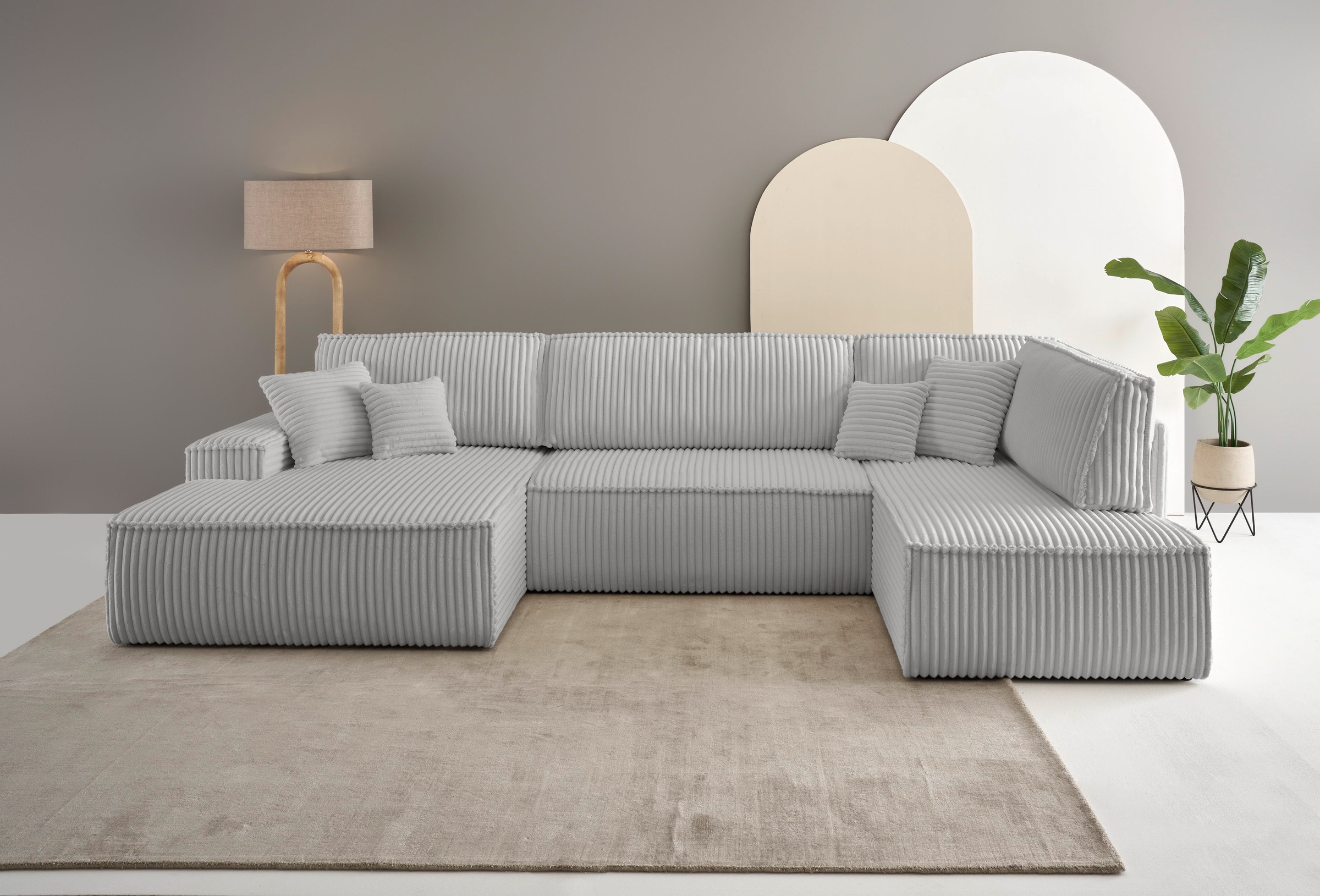 OTTO home Wohnlandschaft »FINNLEY U-Form XXL 329 cm - OTTO. Verlässliche Qu günstig online kaufen