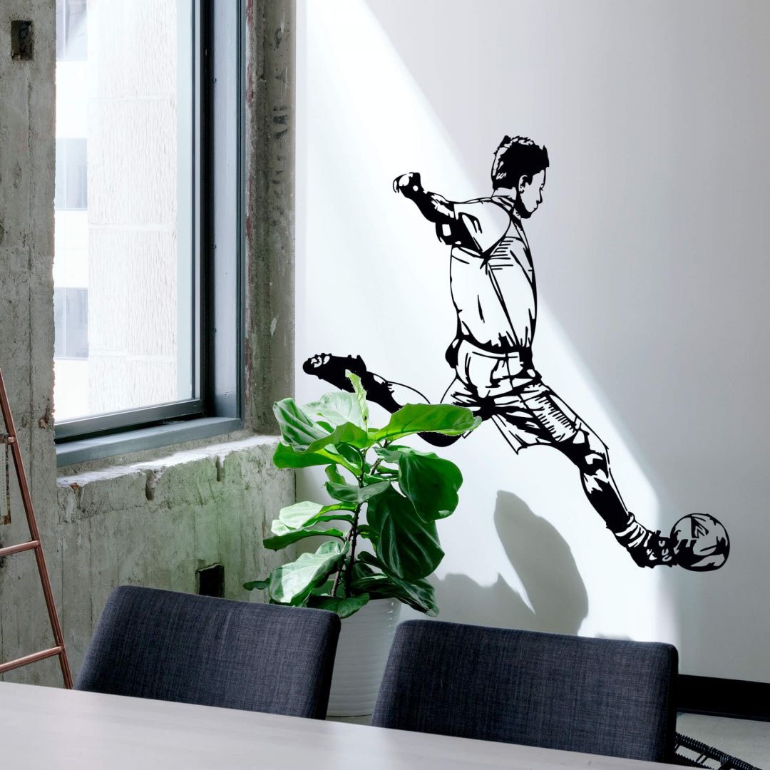 Wall-Art Wandtattoo bestellen Aufkleber (1 03«, Raten St.) »Fußball auf Kicker