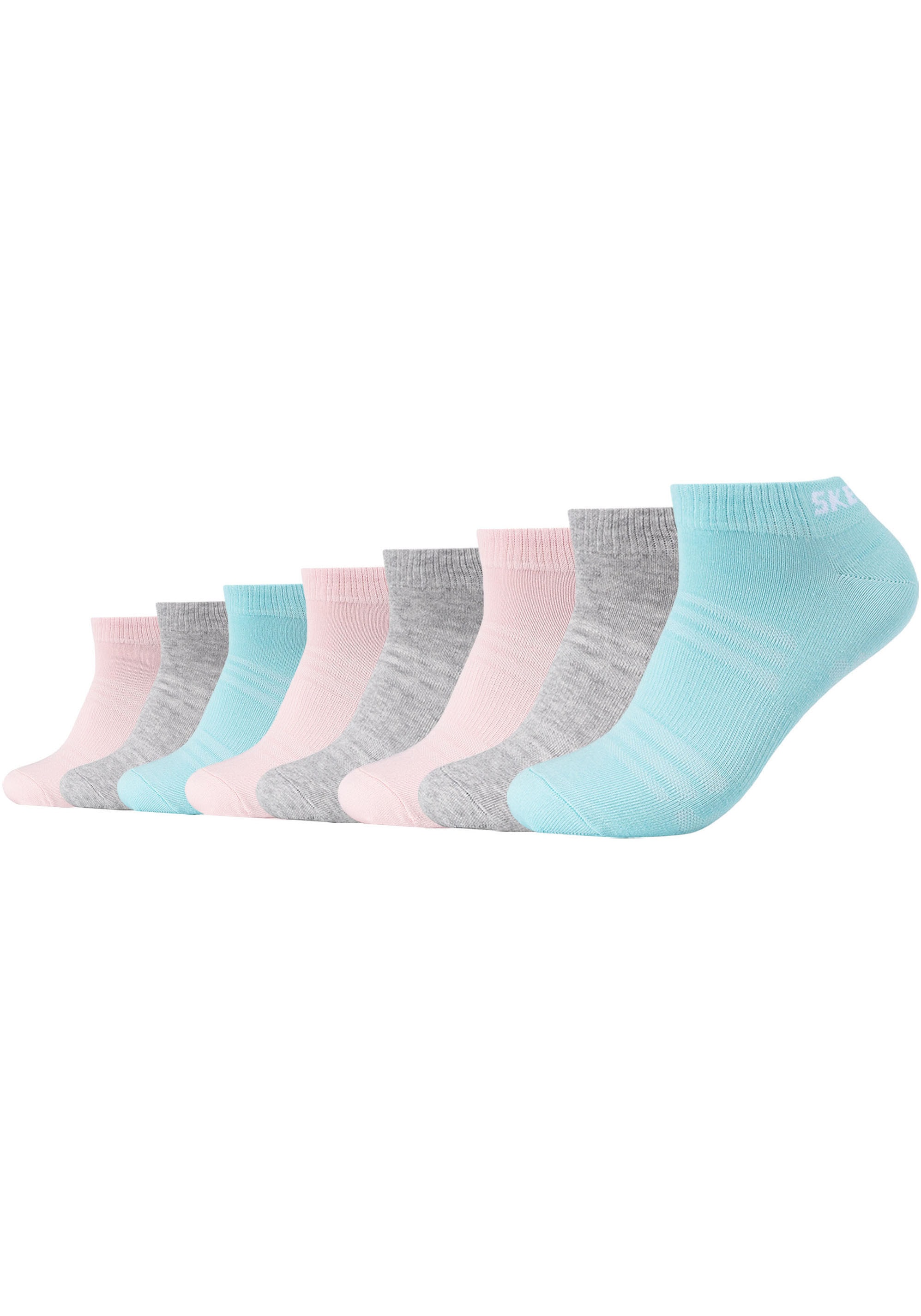 Skechers Sneakersocken »mesh ventilation«, (8 Paar), stabilisierende Mittelfußunterstützung, atmungsaktiv