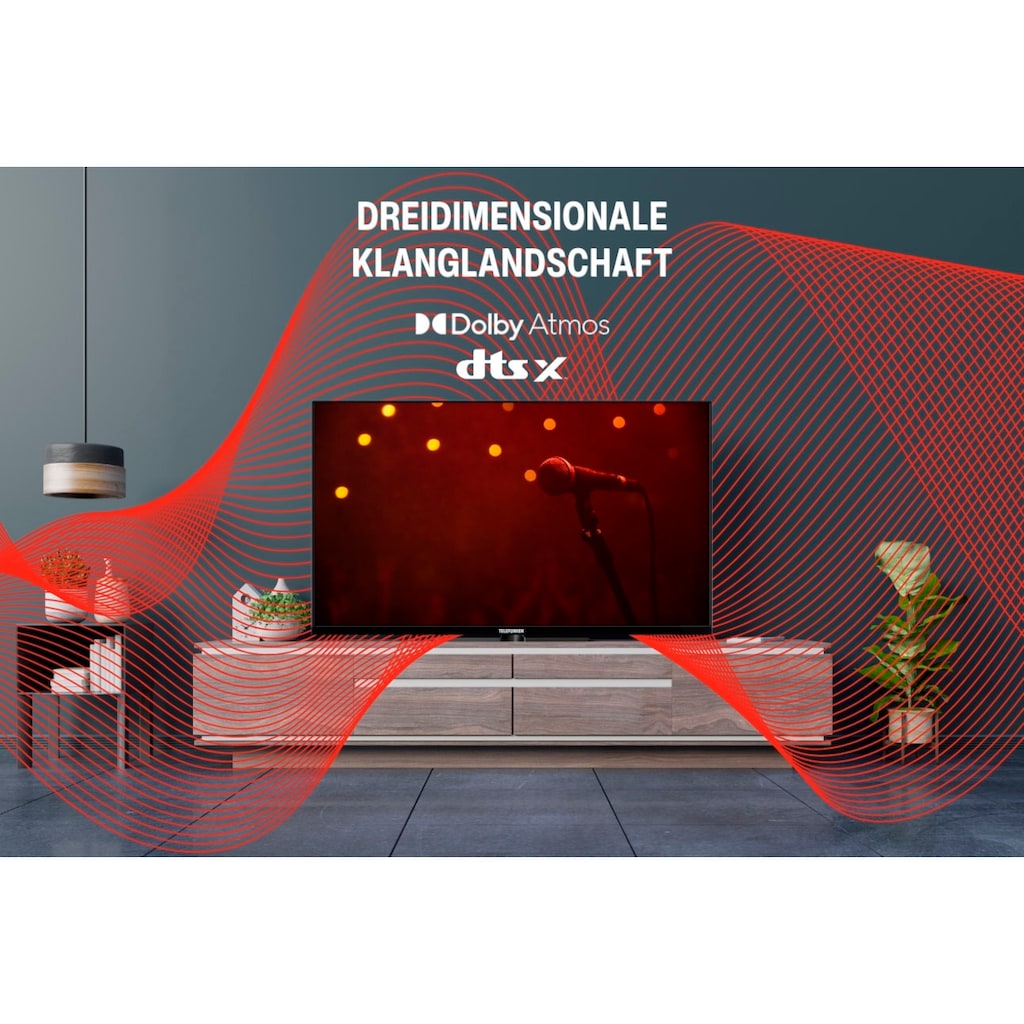 Telefunken QLED-Fernseher »D50Q700M6CW«, 126 cm/50 Zoll, 4K Ultra HD, Google TV-Smart-TV