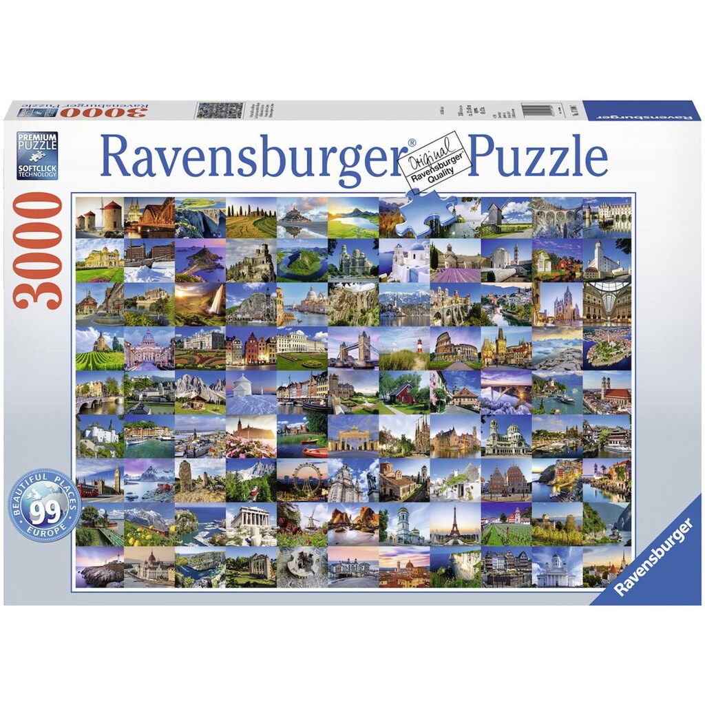 Ravensburger Puzzle »99 Beautiful Places in Europe«