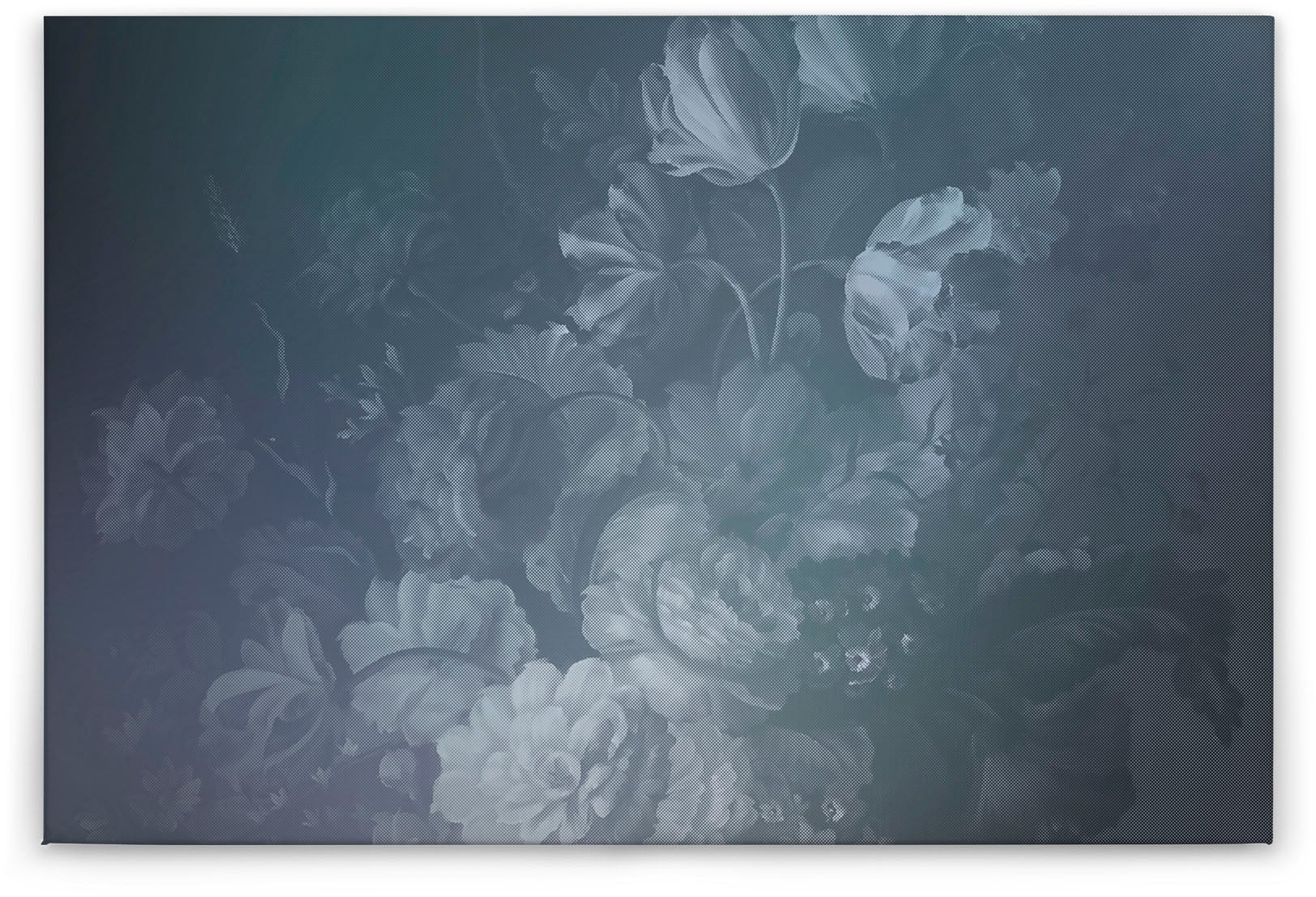A.S. Création Leinwandbild »dutch pastel«, Kunst-Blumen-Kinder, (1 St.), Keilrahmen Bild Floral Rosen Leinwand-Bild Wohnzimmer modern Wandbild