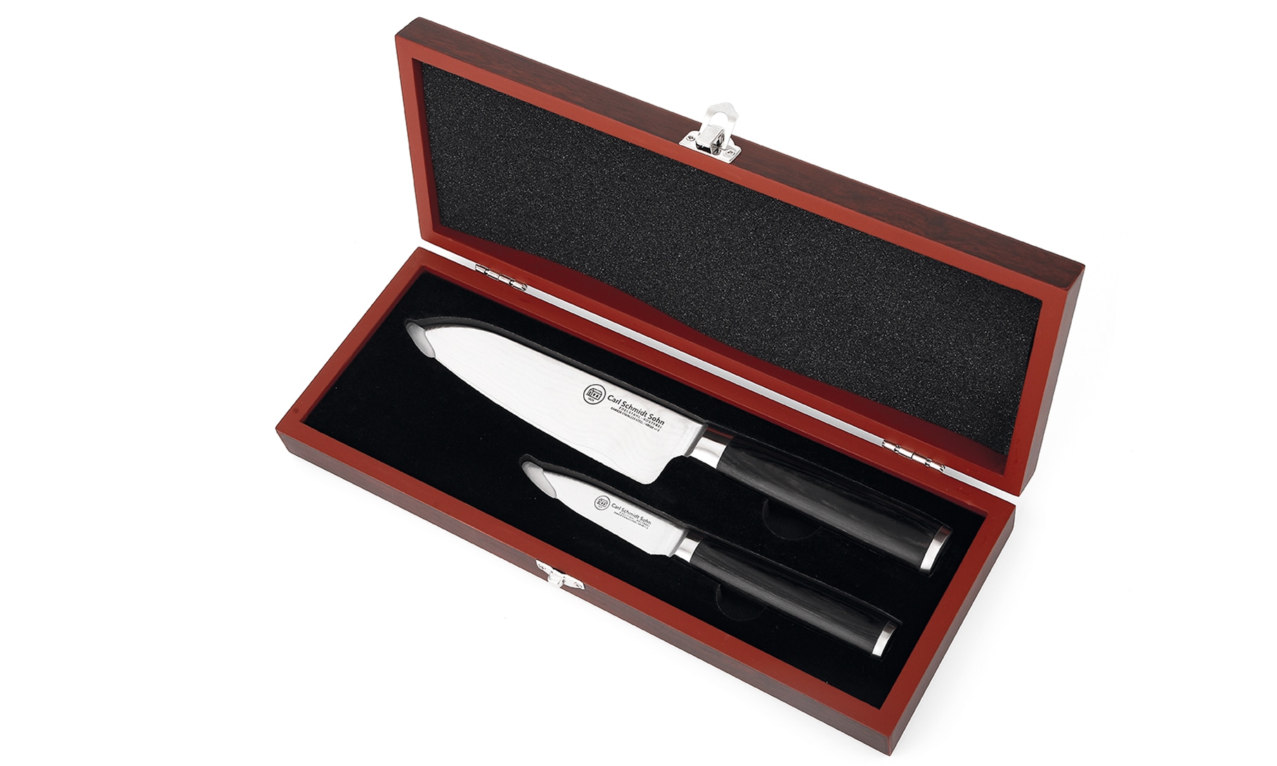 Carl Schmidt Sohn Messer-Set »KONSTANZ 2-teilig, Damstahl« mit ergonomischem Pakkaholzgriff