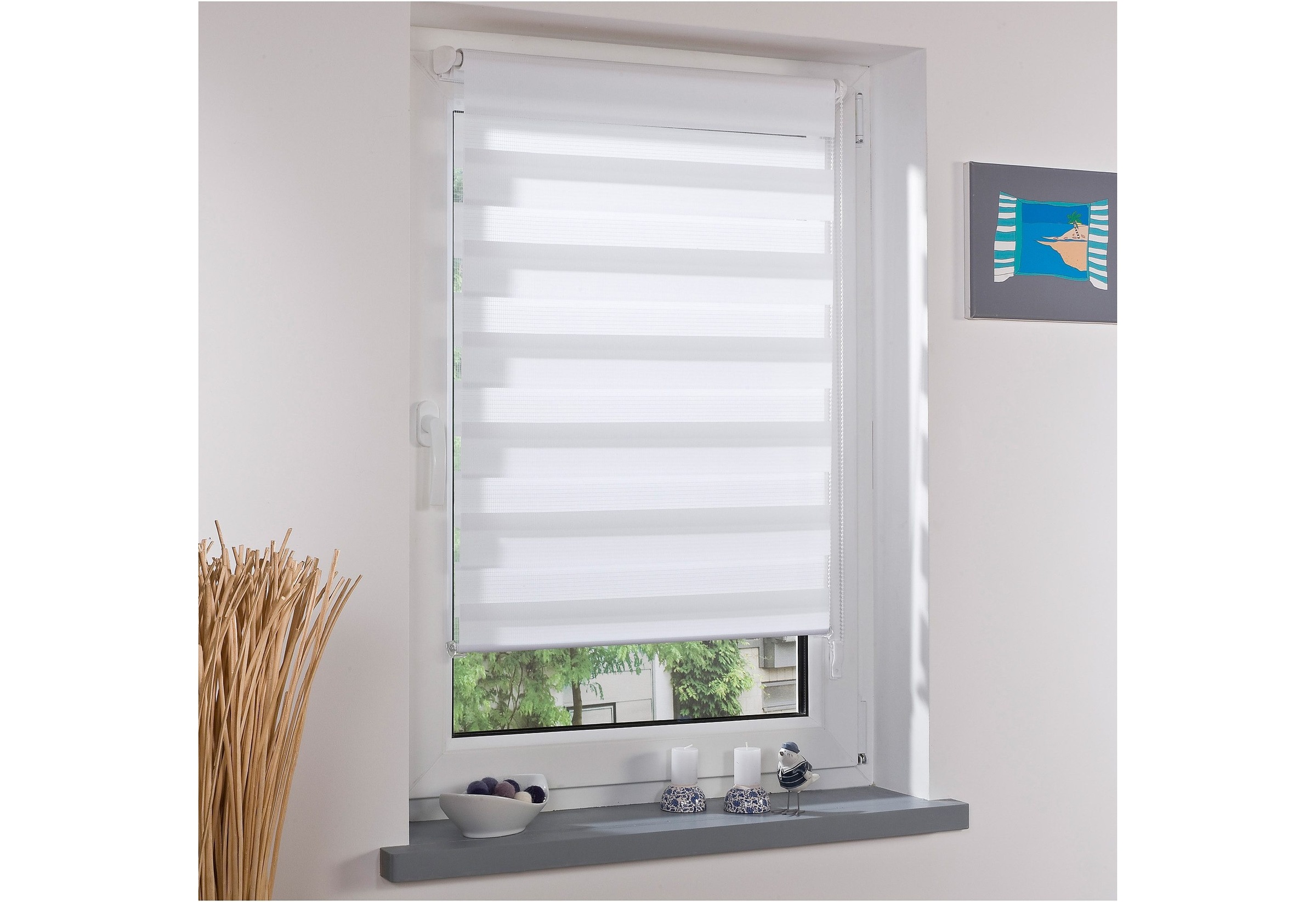 Doppelrollo Klemmfix-Duo-Rollo, Liedeco, Lichtschutz, ohne Bohren, günstig online kaufen