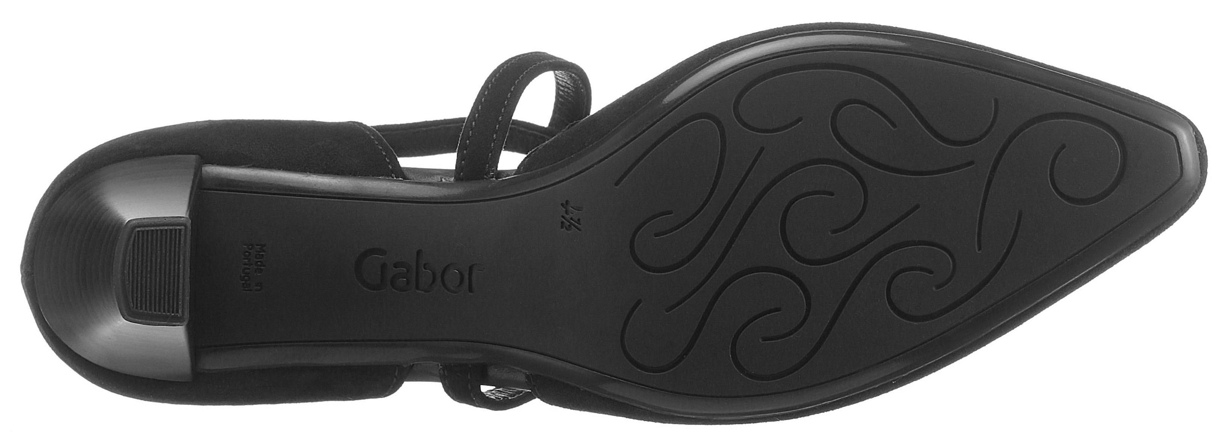 Gabor Spangenpumps  , Abendschuh, Festtagsschuh, Trichterabsatz mit Stretcheinsatz