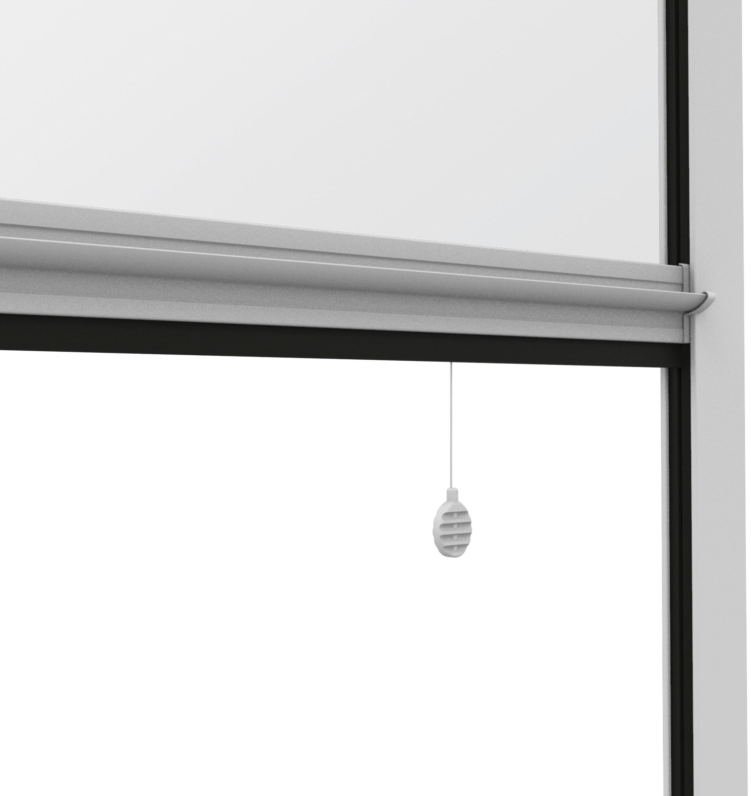 Windhager Fliegengitter-Gewebe »Basic, Fliegengitterrollo für Fenster zum Bohren« Packung, 1 Stk. tlg. Moskitonetz Rollo kürzbar, erhältlich in unterschiedlichen Maßen, weiß