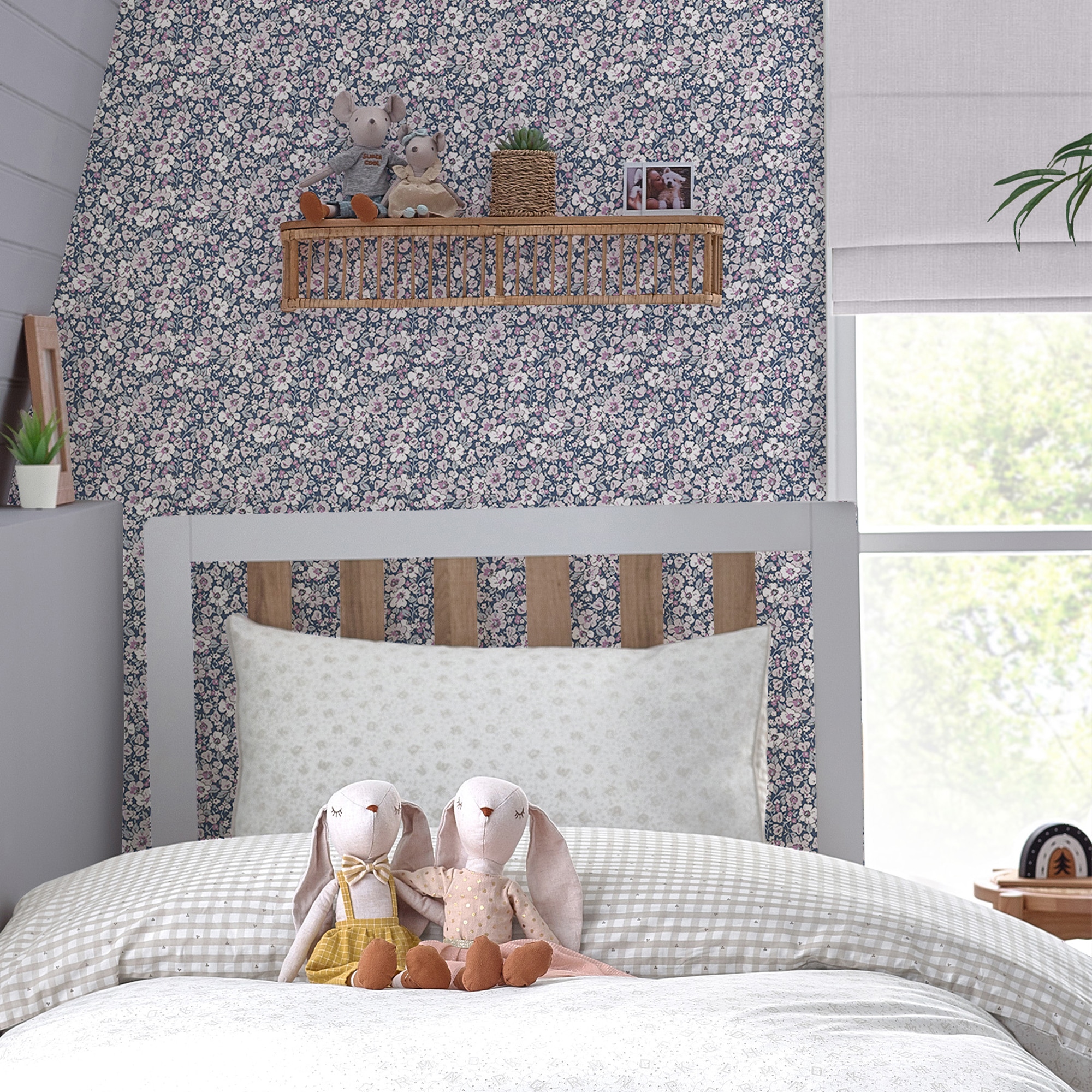 LAURA ASHLEY Vliestapete »Libby Purple« floral texturiert 10mx52cm