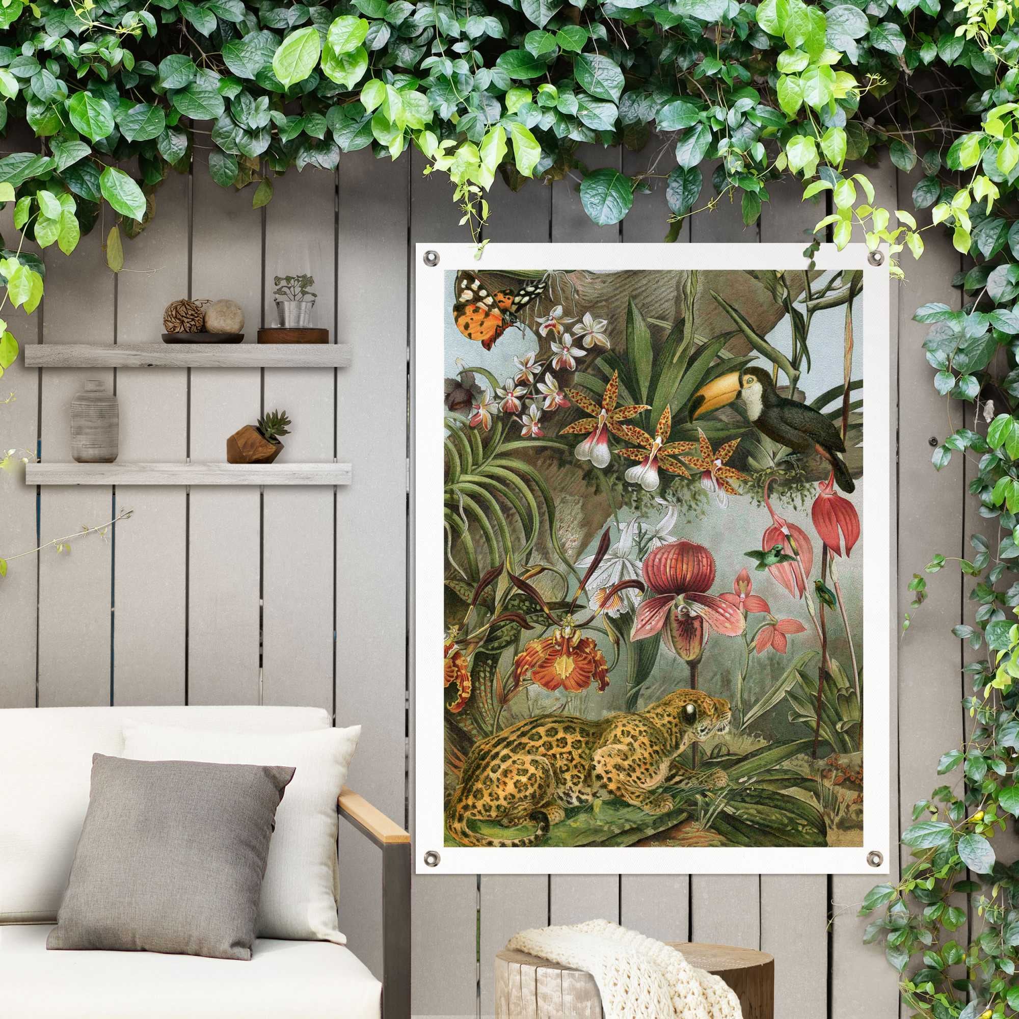 Reinders! Poster »Dschungelblumen«, Outdoor für Garten oder Balkon