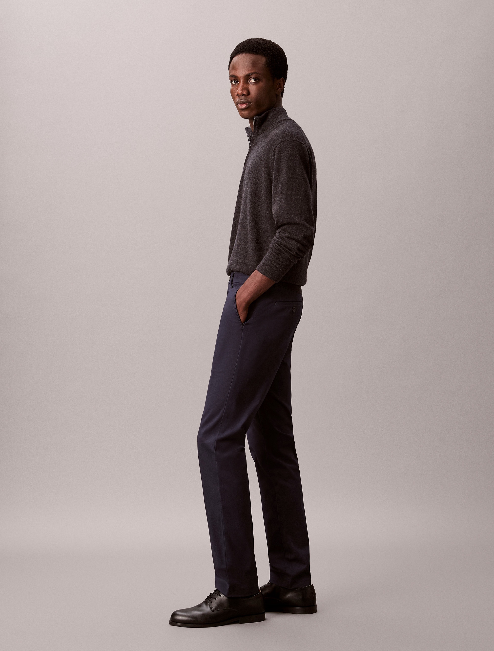 Calvin Klein Chinohose »SLIM SATEEN CHINO TROUSER«, slim fit