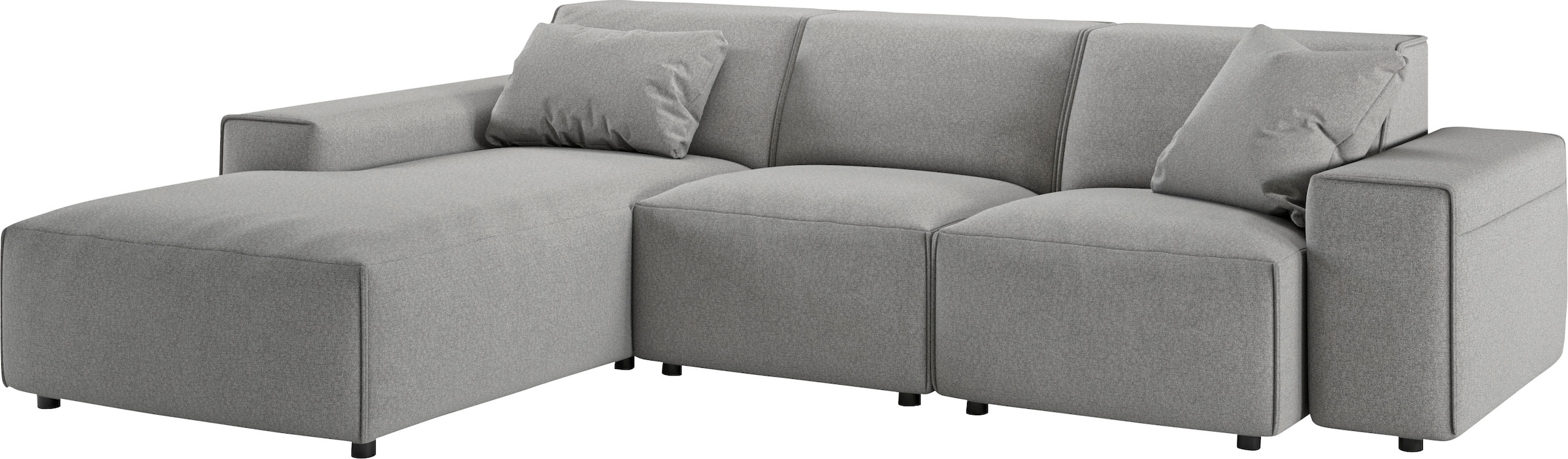 andas Ecksofa »Glimminge L-Form auch in Breitcord, Feincord + Easy care-Bezug,«, Breite 264, Zierkissen
