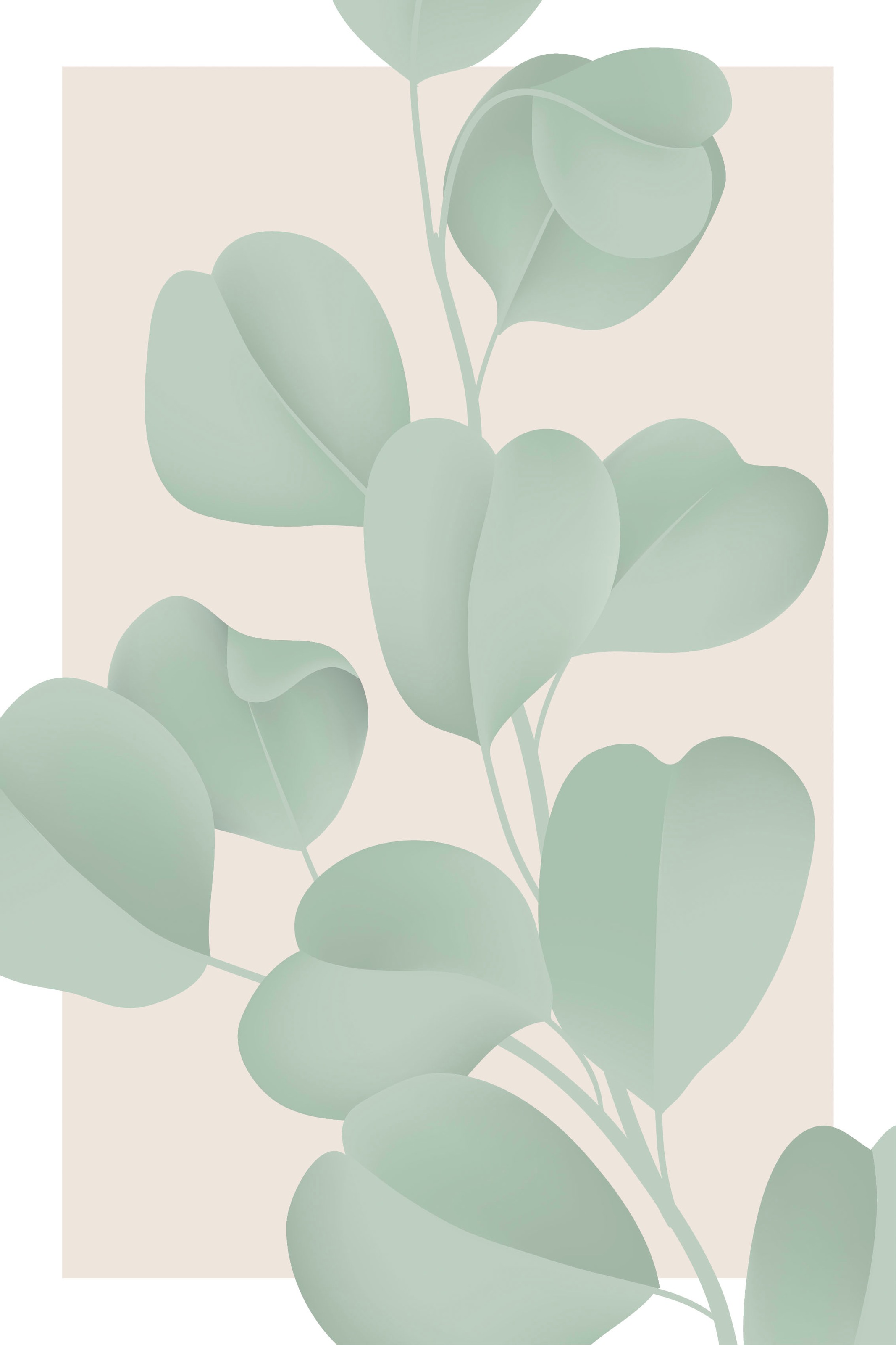 queence Leinwandbild »Blätter mit rosa Hintergrund«, Blumen-Blumenbilder-Bl günstig online kaufen