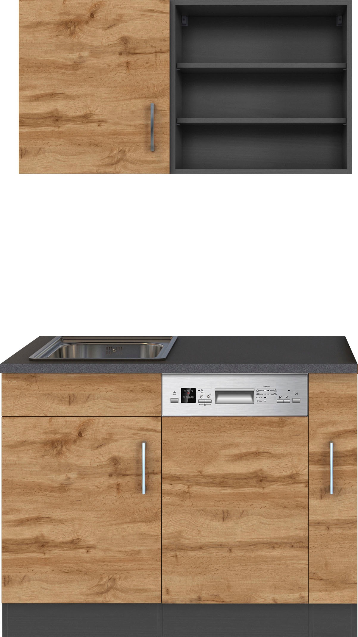 KOCHSTATION Pantryküche »KS-Mali« Breite 110 cm, mit E-Geräten günstig online kaufen