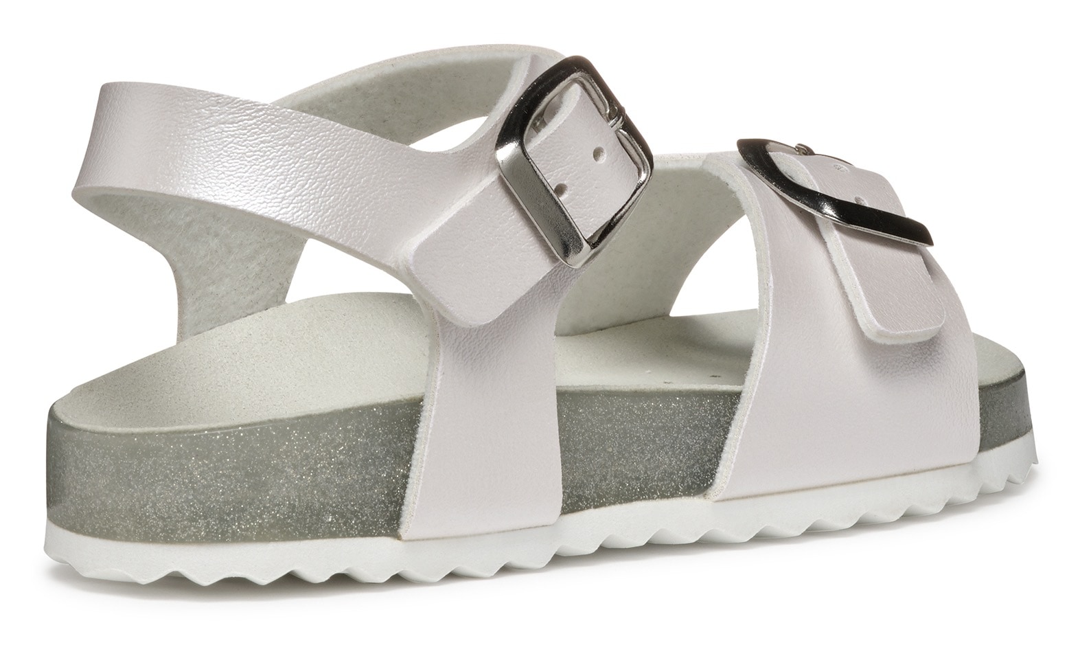 Geox Sandale »J ADRIEL GIRL«, Konfirmationsschuh, Kommunionschuh, Klettschuh mit dezentem Schimmer