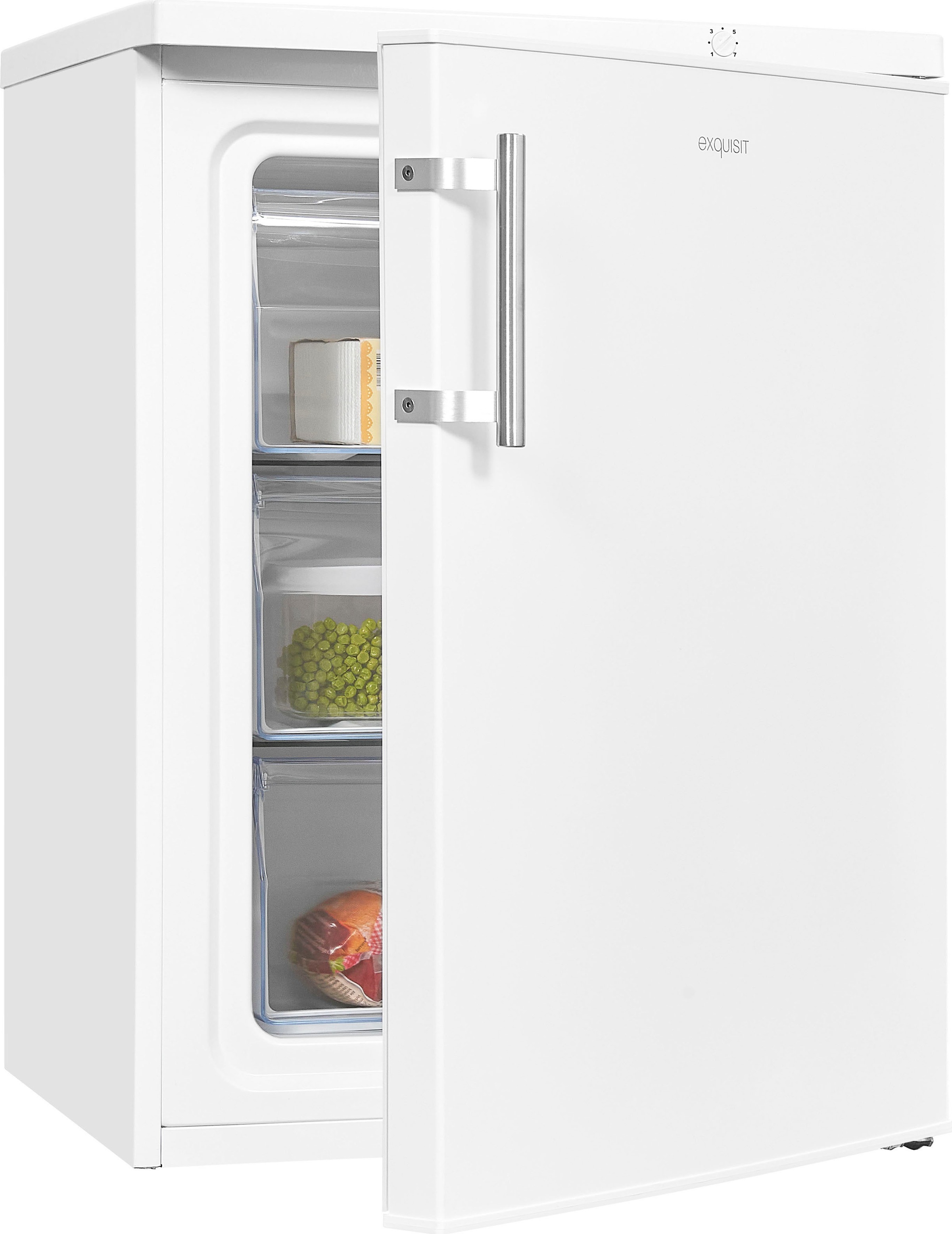 exquisit Gefrierschrank »GS18-H-170E weiss«, 85,0 cm hoch, 60,0 cm breit, 9 günstig online kaufen