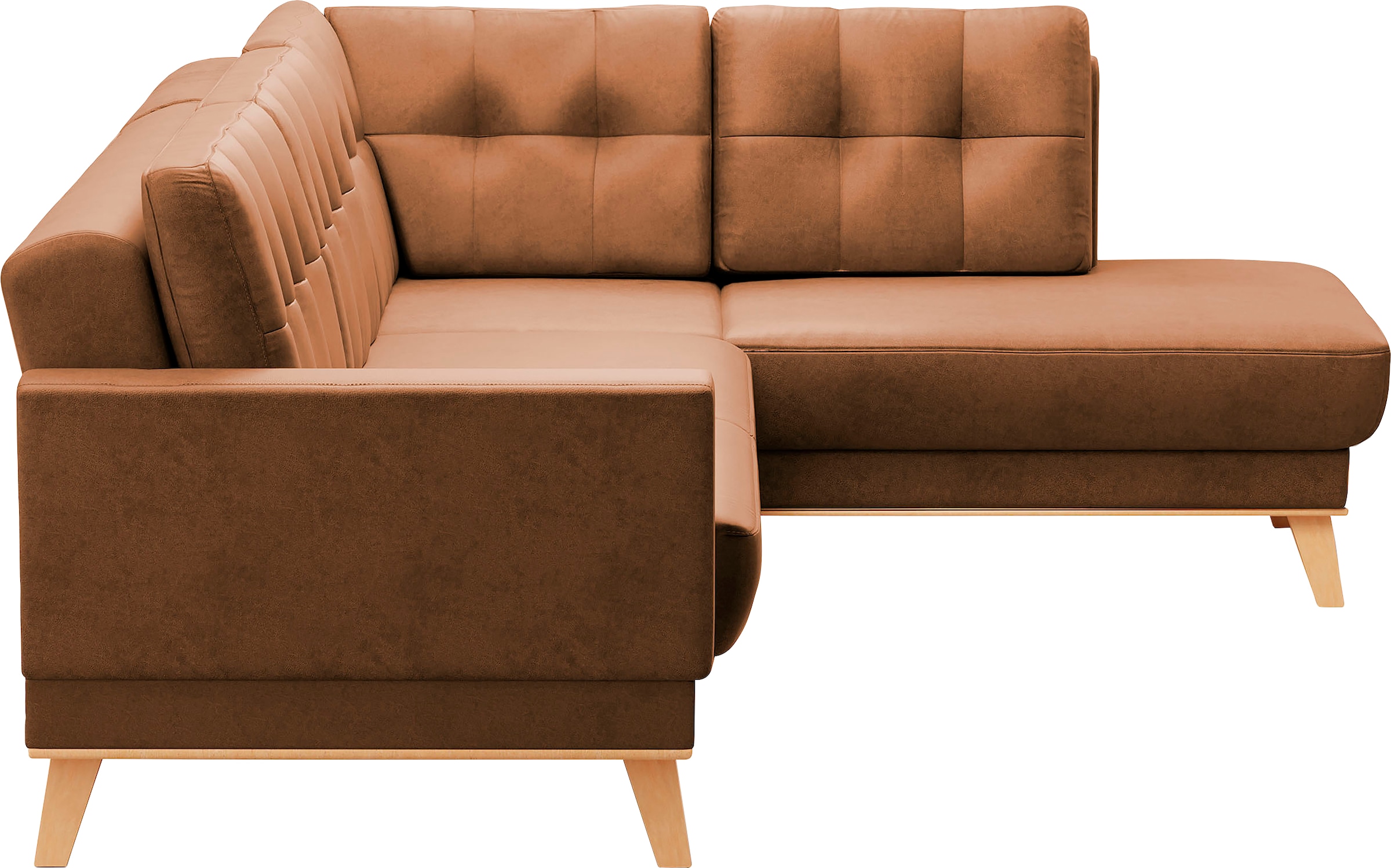 sit&more Ecksofa »Lavida L-Form«, wahlweise mit Kippfunktion und Bettkasten