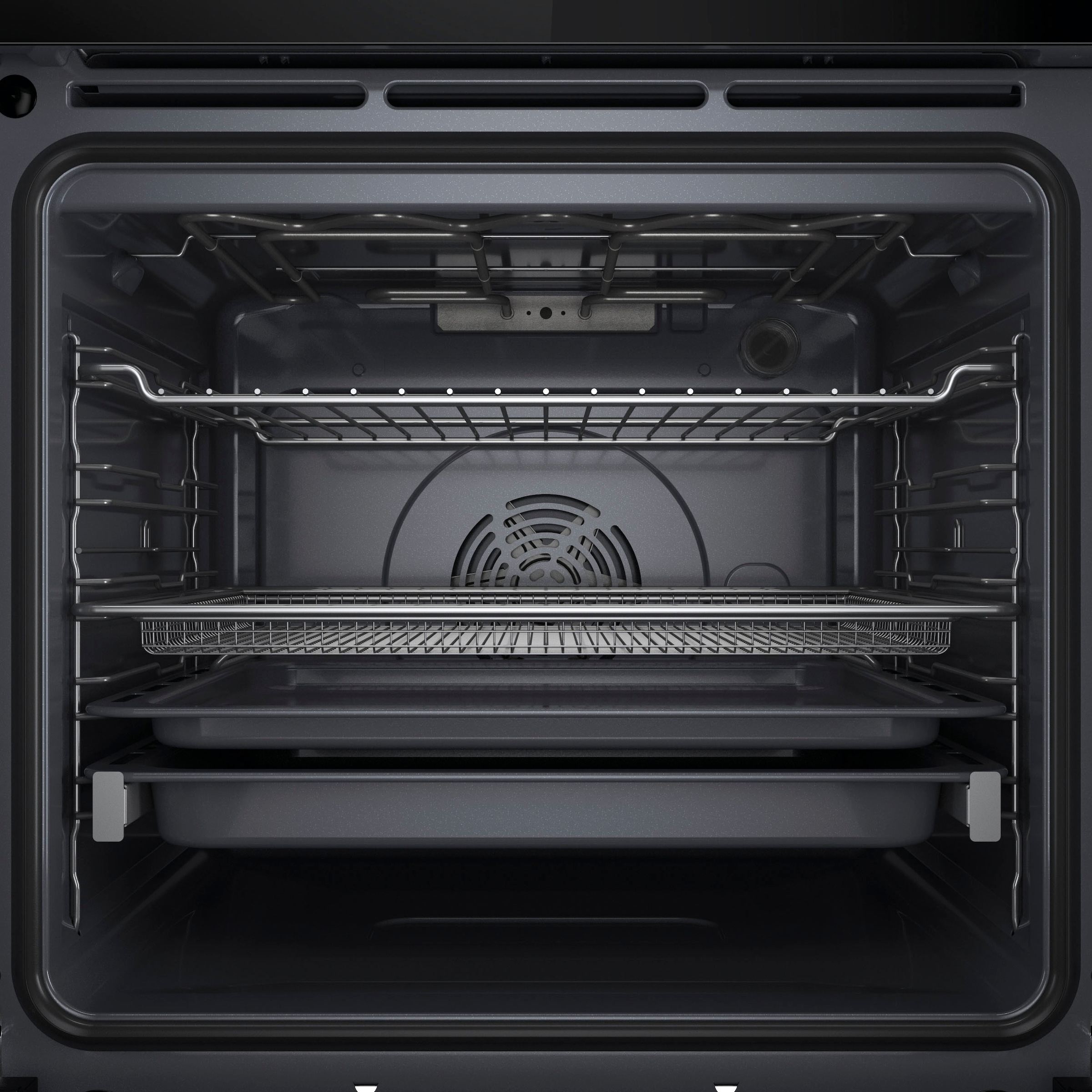 BAUKNECHT Einbaubackofen  »BBI78HT1SK«, mit 1-fach-Teleskopauszug, Hydrolyse, AirFry-Funktion, Pizzafunktion, 1-fach-Teleskopauszug, Hydrolyse