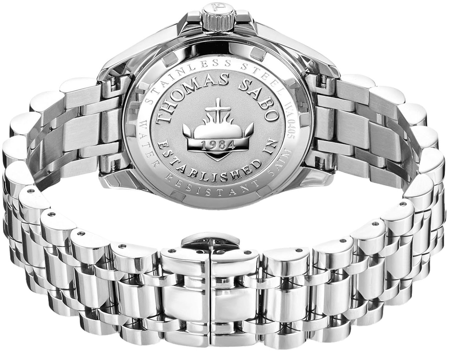 THOMAS SABO Quarzuhr »DIVINE«, Armbanduhr,Damenuhr,Mineralglas m. Saphirbeschichtung,Edelstahlarmband