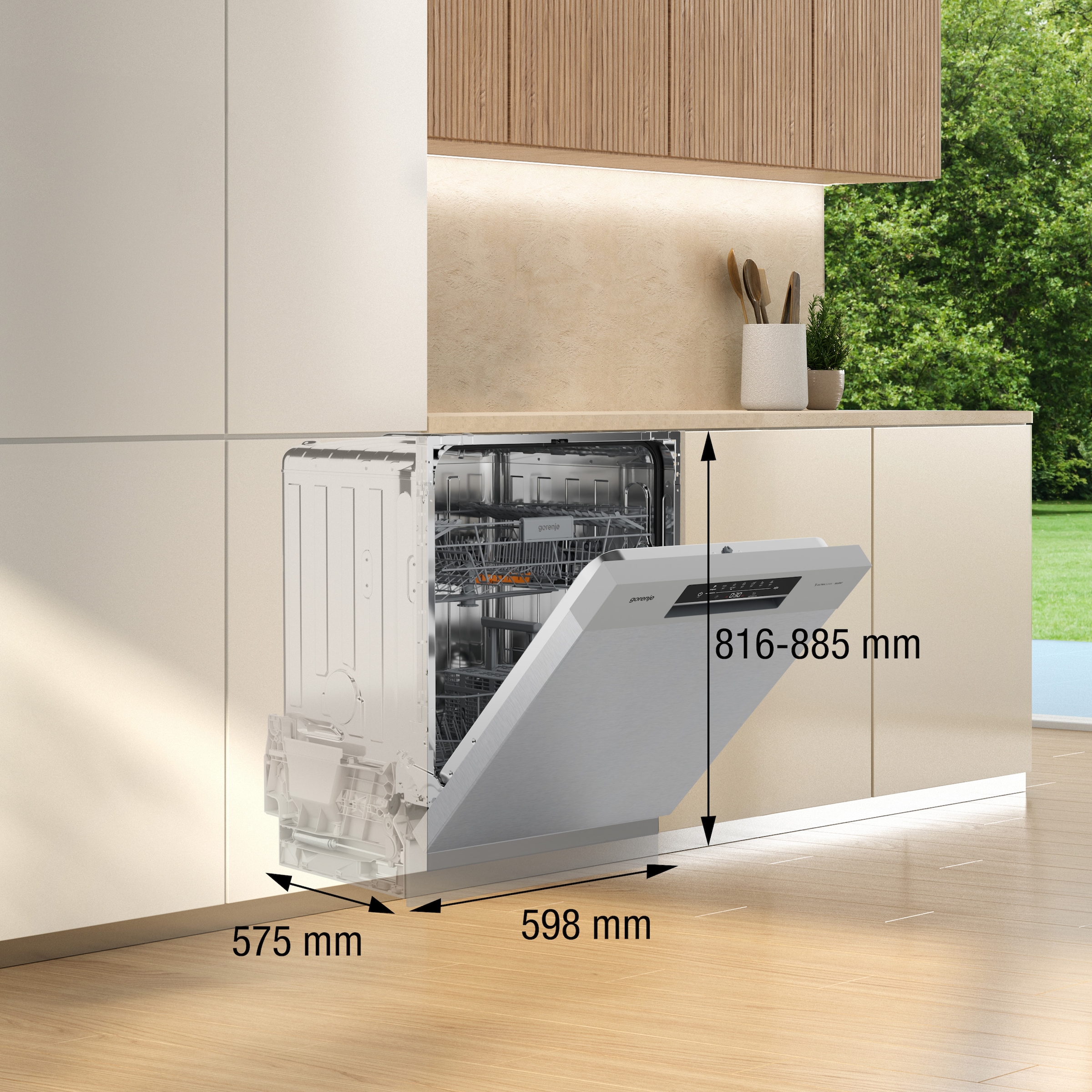 GORENJE Unterbaugeschirrspüler »GU642D90X« 9,5 l 14 Maßgedecke