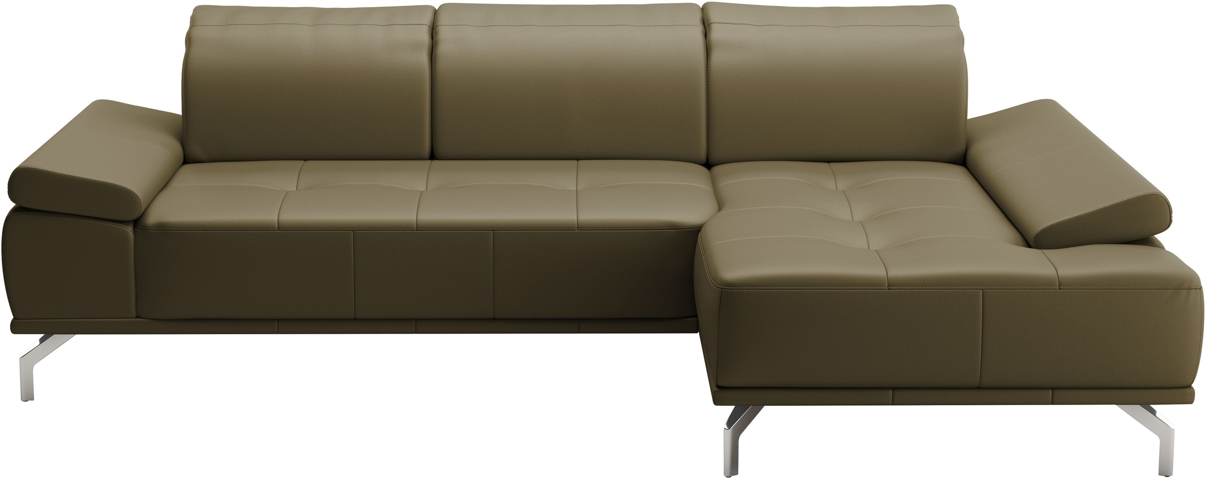 Places of Style Ecksofa »Caluna«, Inkl.Sitztiefenverstellung, wahlweise mit Kopf- und Armteilverstellung
