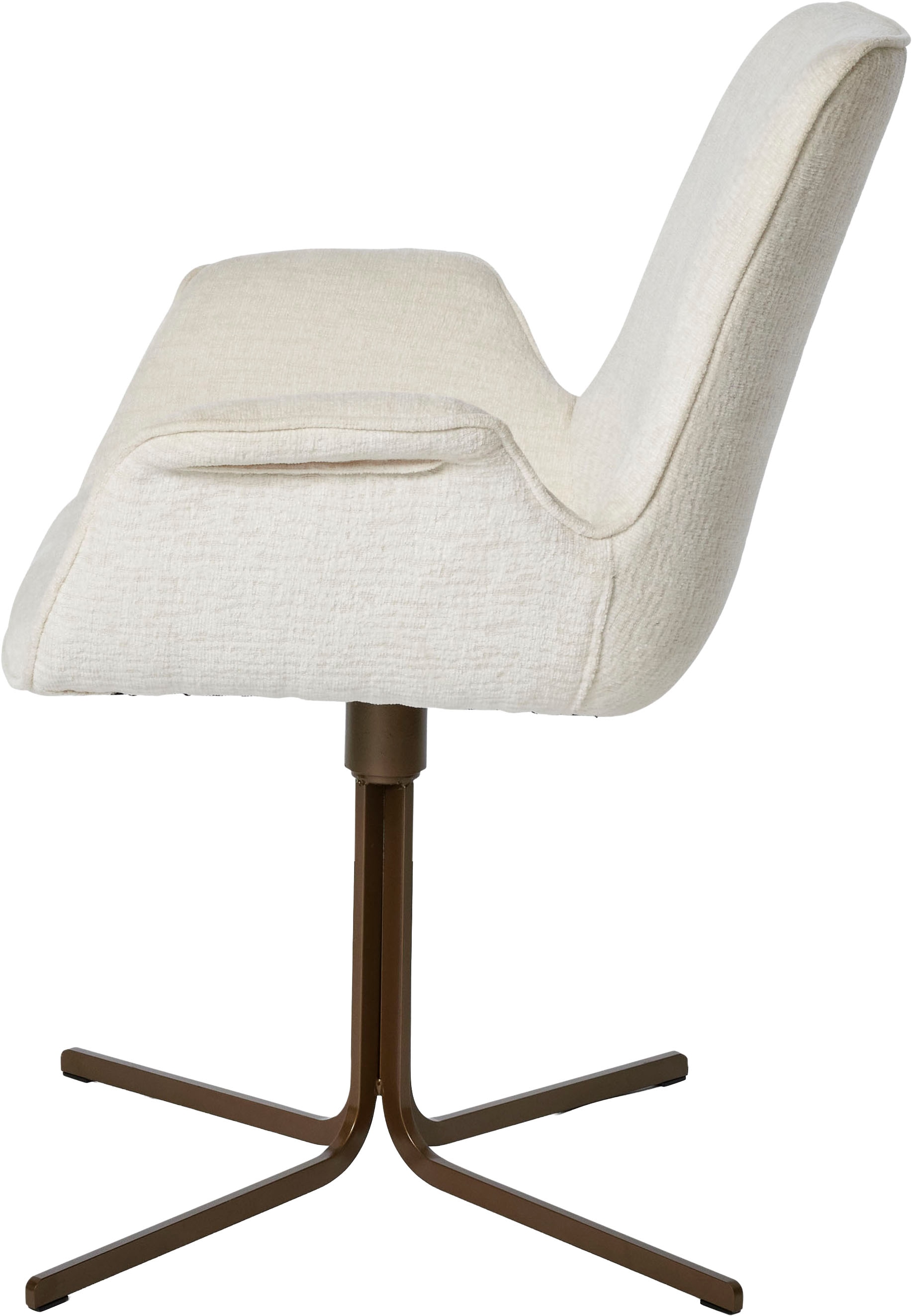 Jahnke Schalenstuhl »POLE TWIST« () Drehbar, gepolstert, mit Armlehnen, Metallgestell, B:65xT:63xH:85 cm