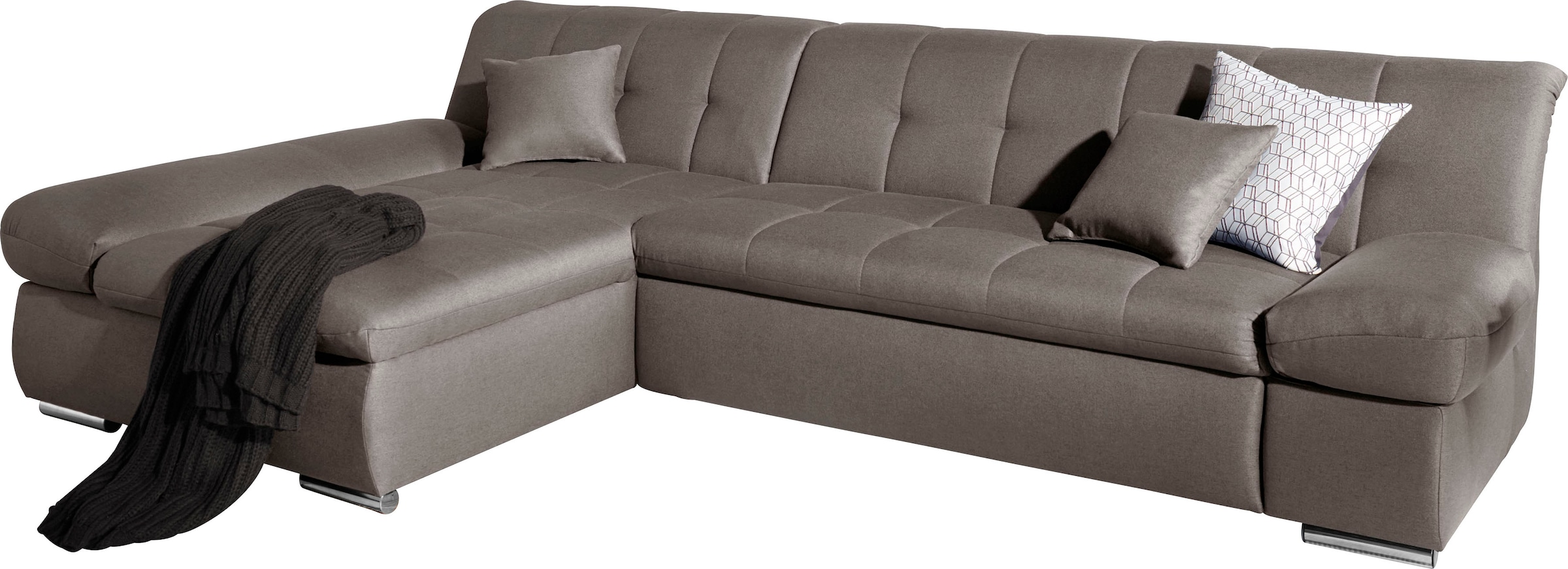 DOMO collection Ecksofa "Mona L-Form" wahlweise mit Bettfunktion günstig online kaufen