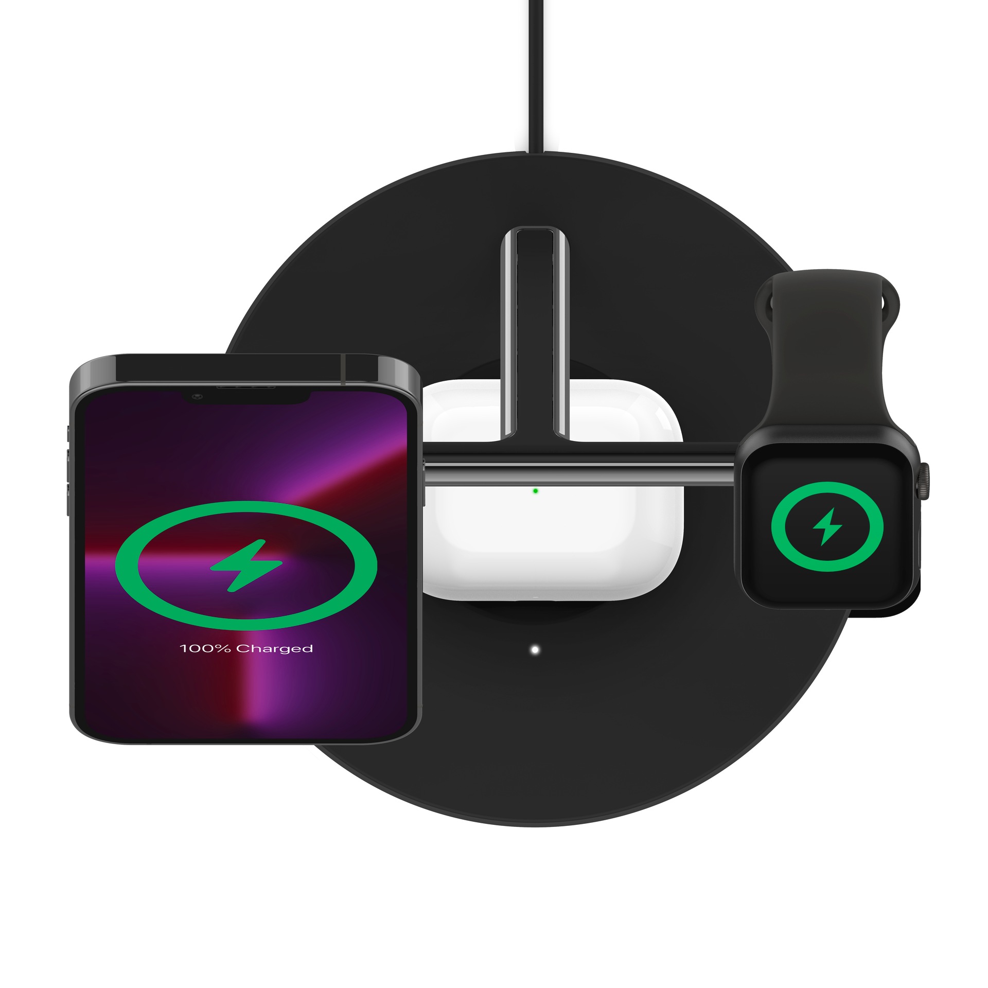 Belkin Wireless Charger »Belkin drahtloses 3-in-1 MagSafe Ladegerät«, (inkl. Netzteil kompatibel für iPhone der Serie 15/14/13/12), für iPhone, Apple Watch und AirPods, Wireless Ladestation/Ladeständer kaufen | Quelle.de Belkin Wireless Charger »Belkin drahtloses 3-in-1 MagSafe Ladegerät«, (inkl. Netzteil kompatibel für iPhone der Serie 15/14/13/12), für iPhone, Apple Watch und AirPods, Wireless Ladestation/Ladeständer kaufen | Quelle.de