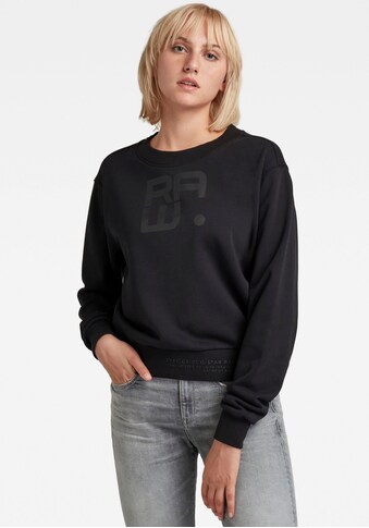 G-Star RAW Sweatshirt »Graphic Crew Sweatshirt«, mit gummierten Grafikprint auf der Brust kaufen