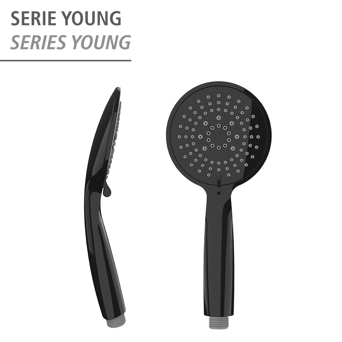 WENKO Handbrause »Young«, (1 tlg.), Schwarz, Ø 11 cm
