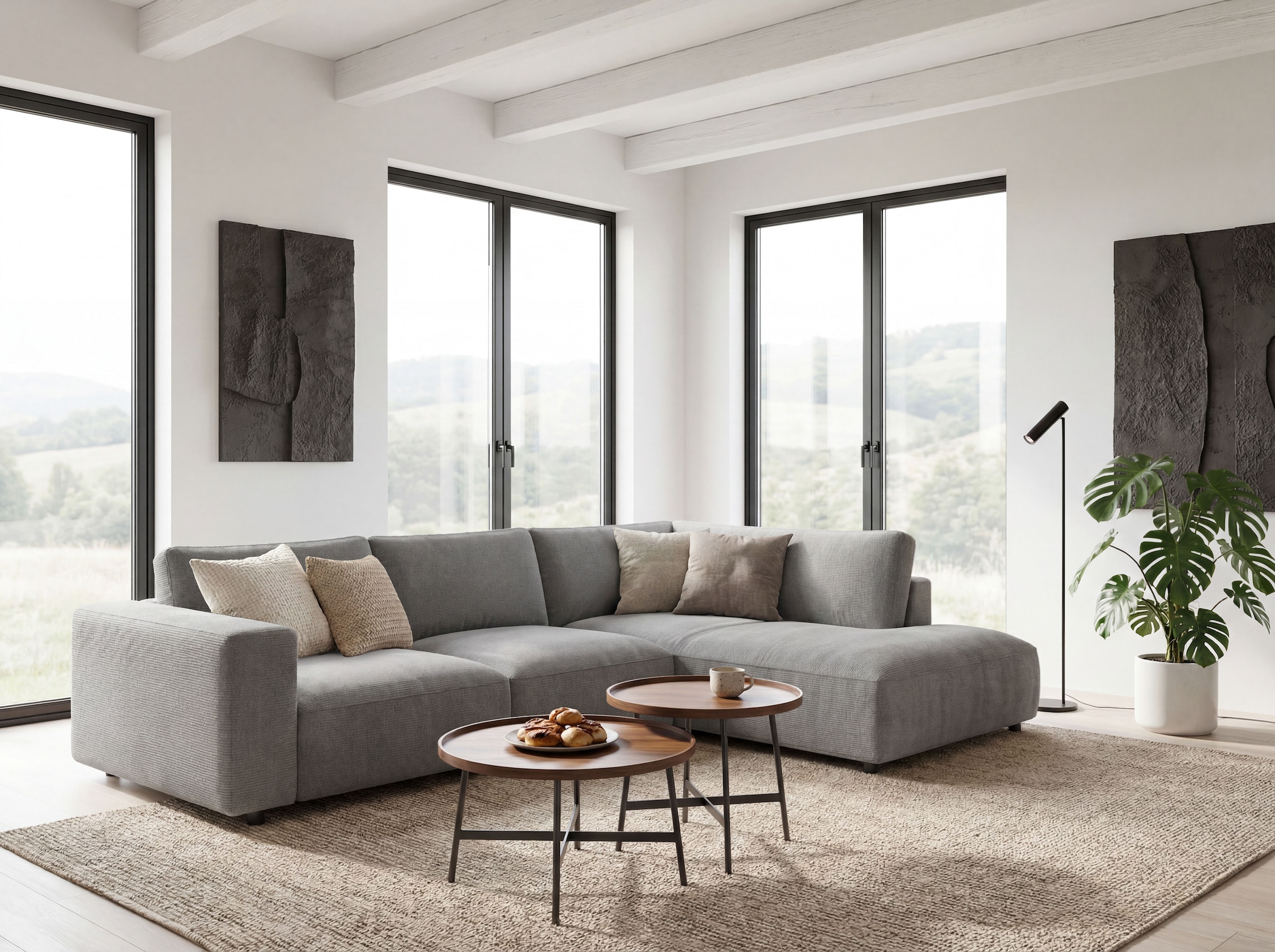 Musterring Ecksofa »MR LUCIA, Luxuriöse Wohlfühlgarnitur von Musterring« Erstklassige Kammerkissen, komfortable Umbauecke & zeitloser Look