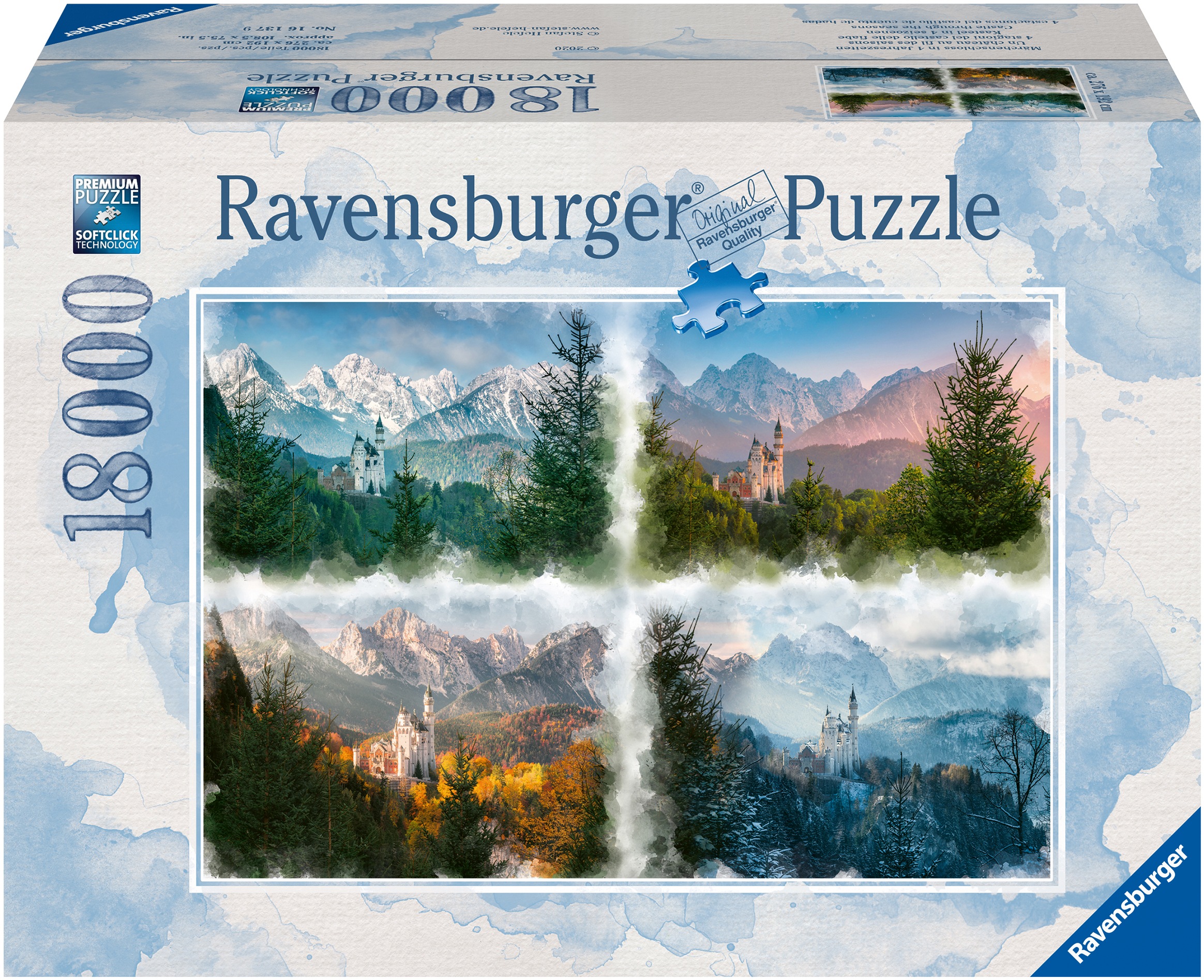 Ravensburger Puzzle »Märchenschloss in 4 Jahreszeiten«, Made in Germany