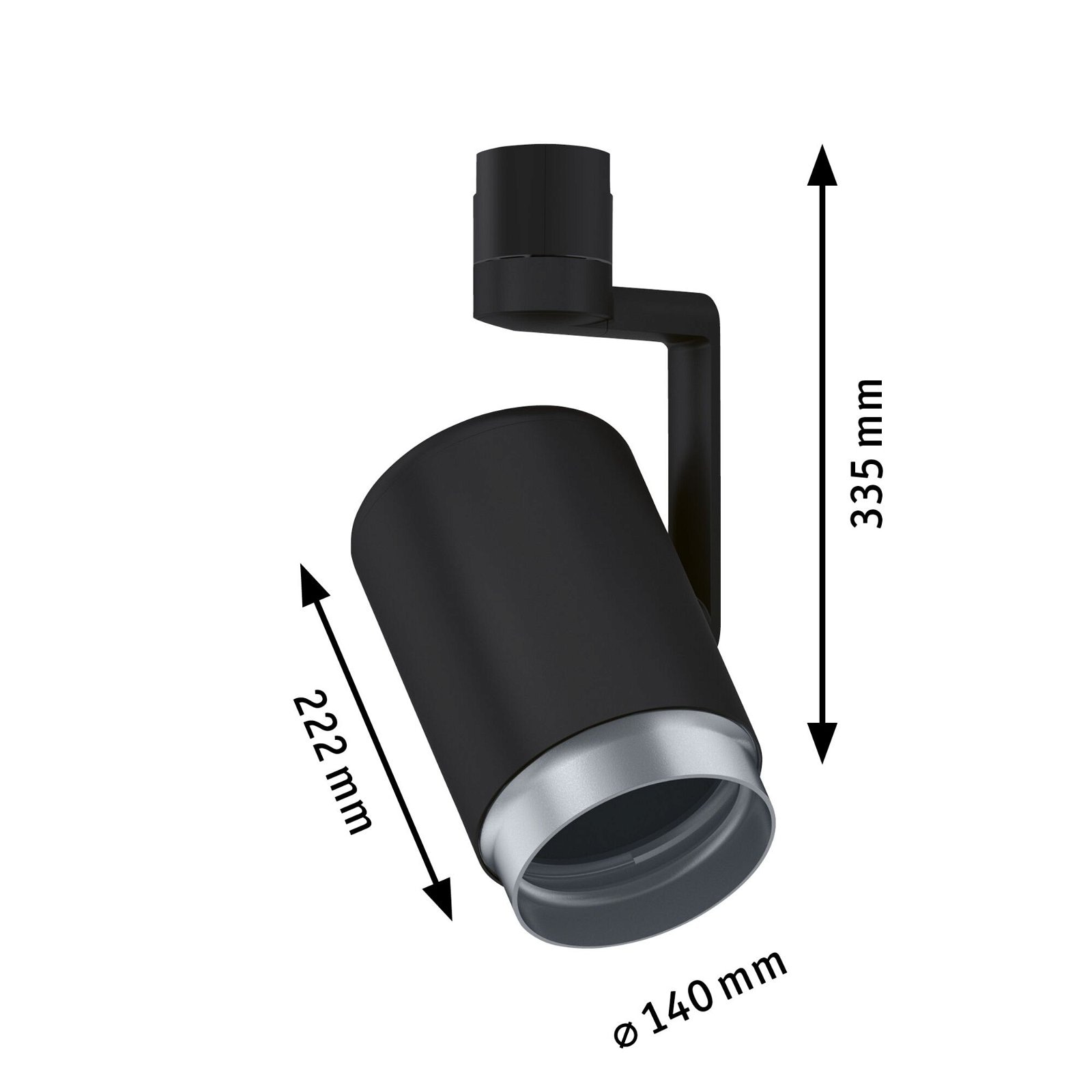 Paulmann Schienensystem-Leuchten »URail Schienenspot Asthene Einzelspot E27 max. 50W 230V«, dimmbar