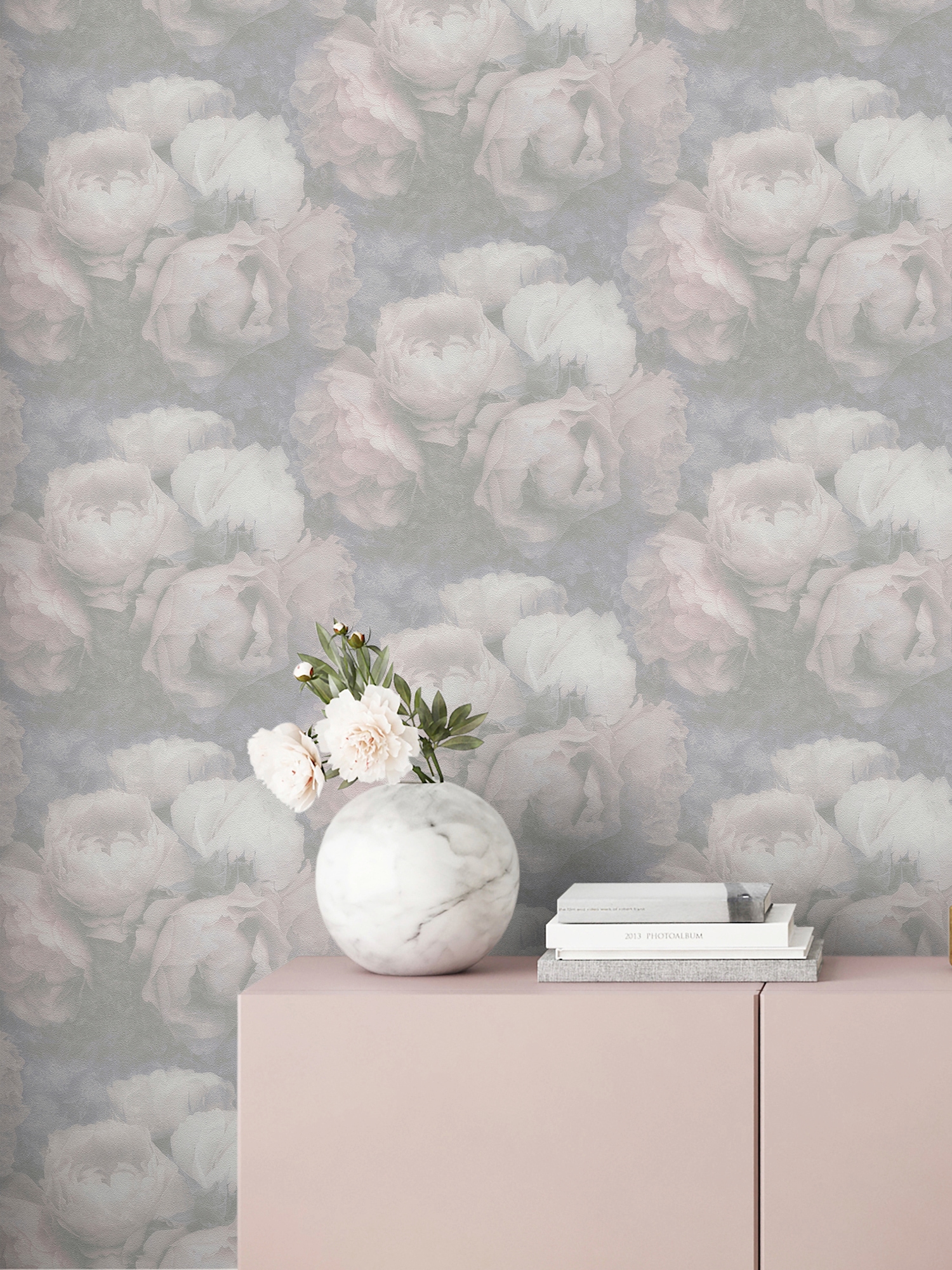 living walls Vliestapete »New Walls Romantic Dream mit romantischen Rosen«, floral-botanisch-Wald, Tapete Blumen Tapeten Wohnzimmer Schlafzimmer Küche modern Design Büro