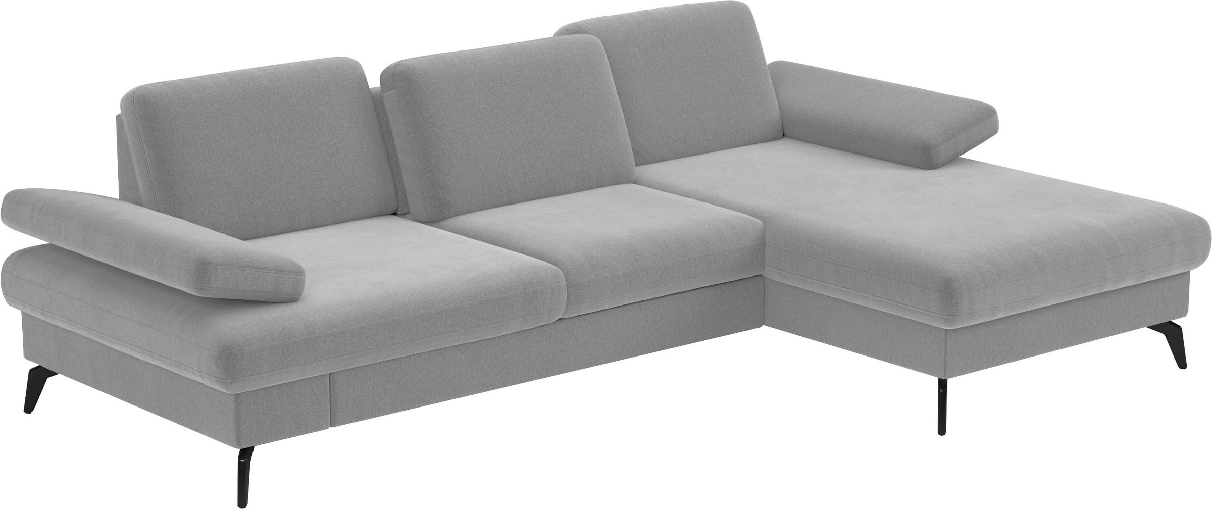 sit&more Ecksofa »Morris L-Form, inkl. Sitztiefenverstellung«, wahlweise mit Armteilverstellung, Bettfunktion & Bettkasten