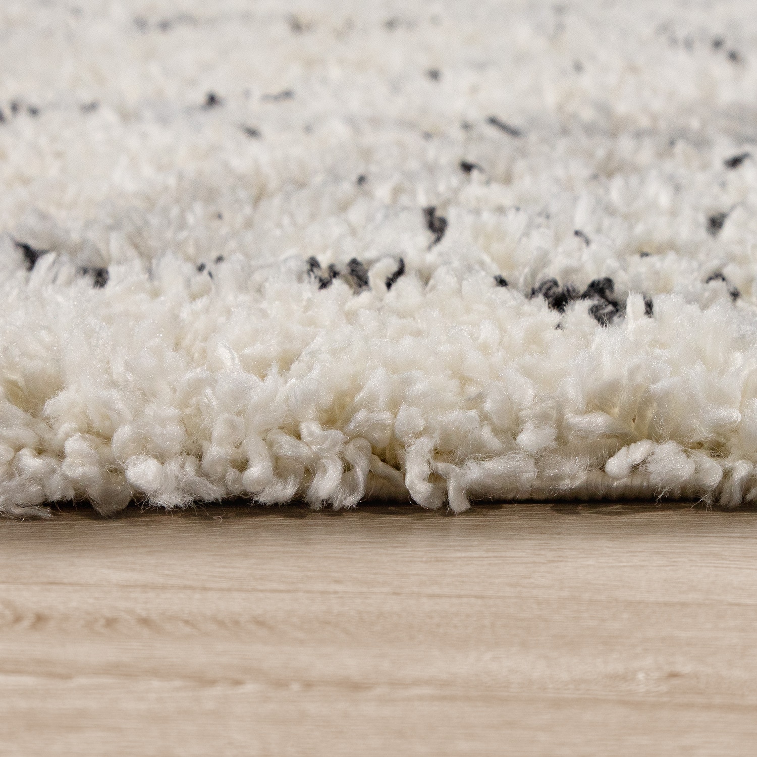 Paco Home Hochflor-Teppich »Kalmar 448«, rund, 44 mm Höhe, Shaggy, Scandi Design, modernes Rauten Muster, weich & kuschelig