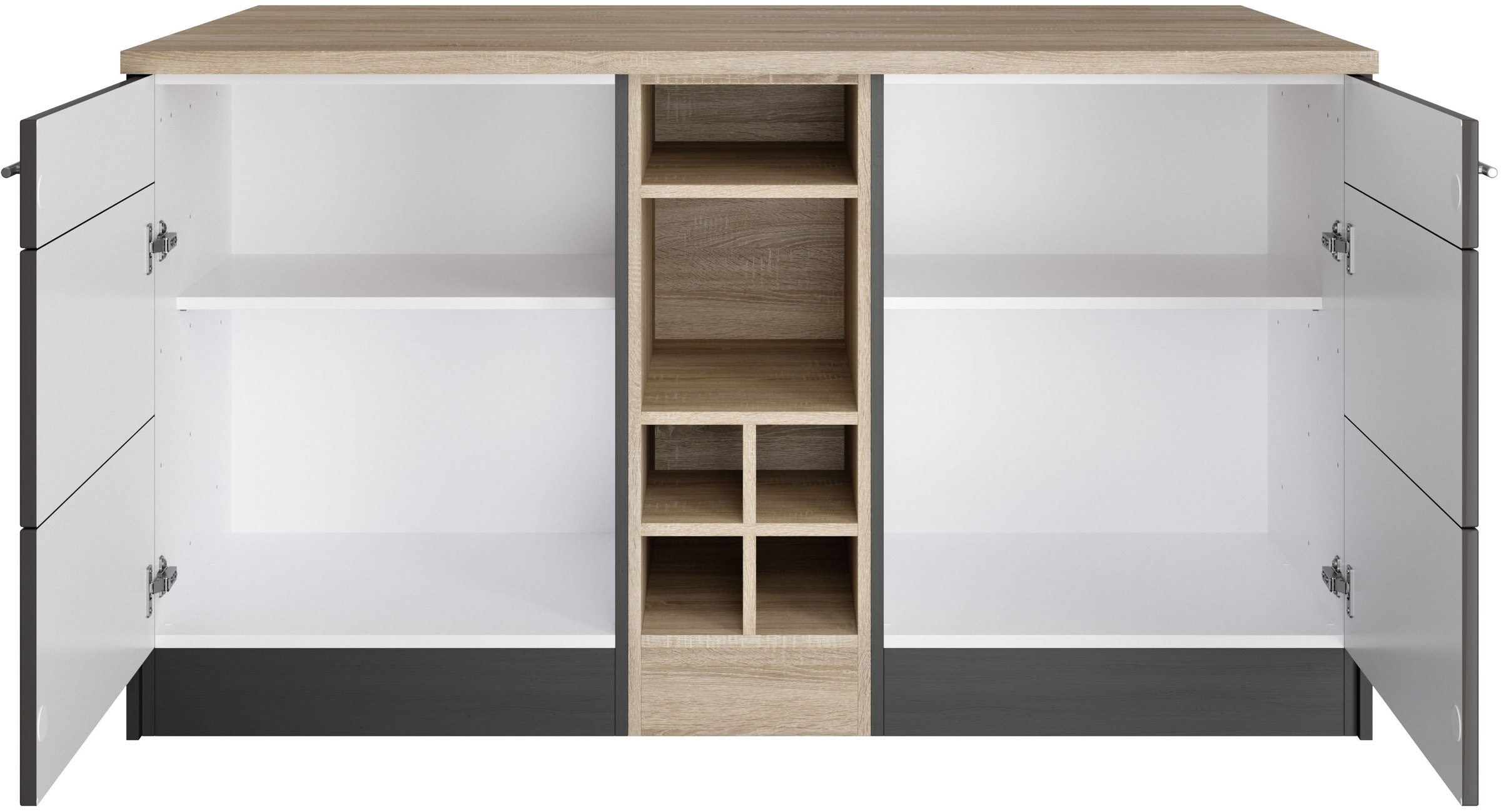 HELD MÖBEL Kücheninsel »Wien«, Breite 153 cm, MDF-Fronten, Flaschenregal günstig online kaufen