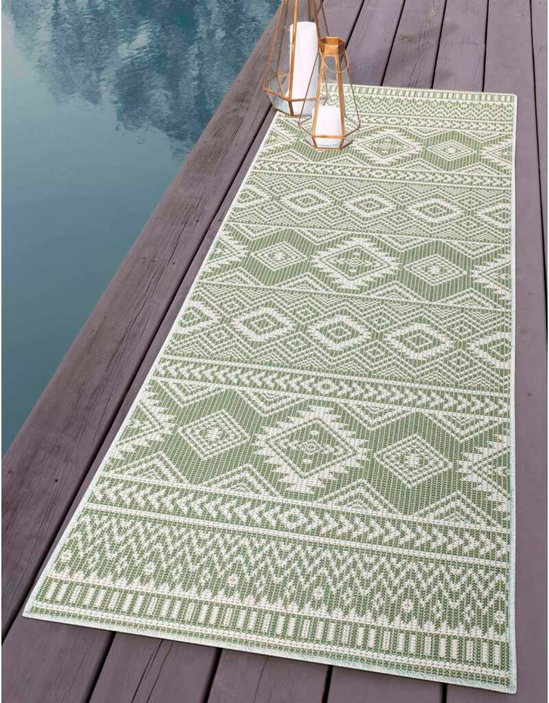 Carpet City Läufer »Palm«, rechteckig, Wetterfest & UV-beständig, für  Balkon, Terrasse, Küche, flach gewebt online bestellen