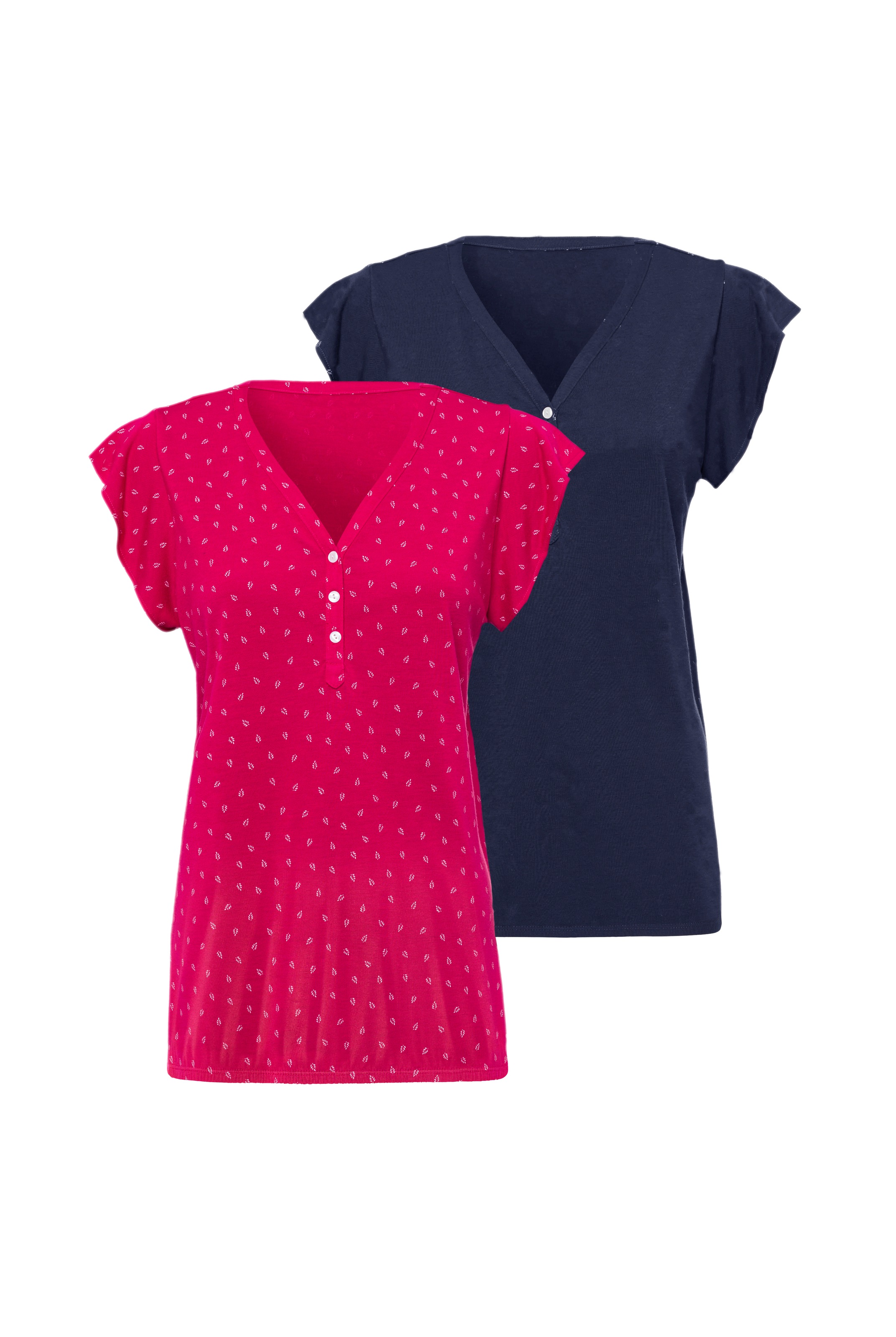 LASCANA Shirttop, (2er-Pack), mit Flügelärmelchen kaufen