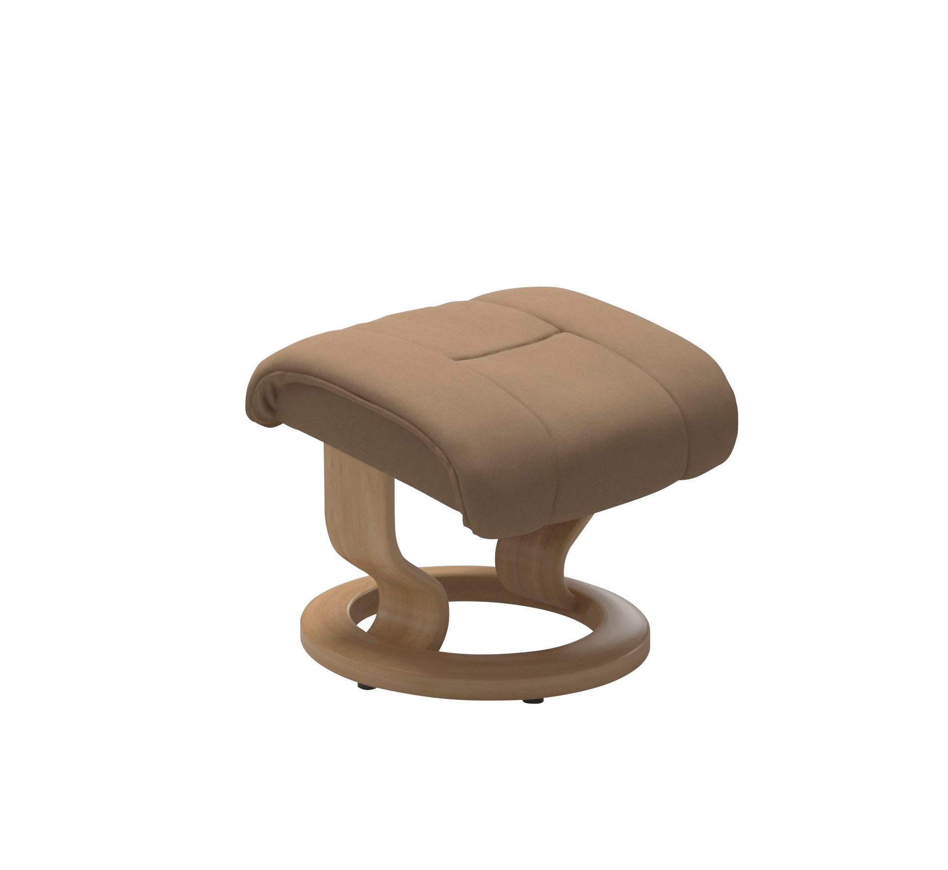 Stressless® Relaxsessel »Reno«, (Set, Relaxsessel mit Hocker), mit Hocker, mit Classic Base, Größe S, M & L, Gestell Eiche