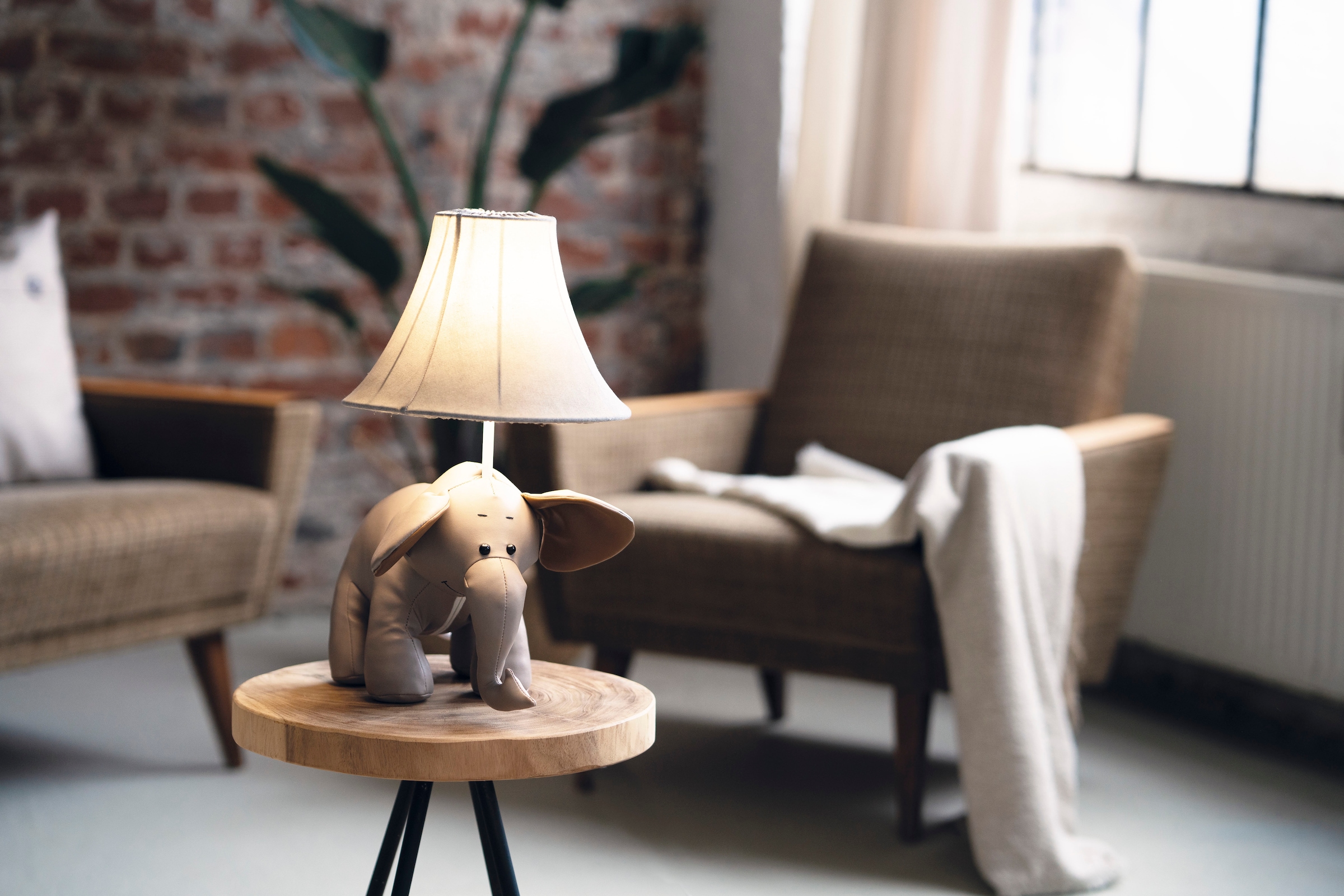 Happy Lamps for smiling eyes LED Tischleuchte »Bobby der Elefant«, 1 flammig, Leuchtmittel GU 5,3 | LED fest integriert, Hochwertig, Einzigartig, Zertifiziert