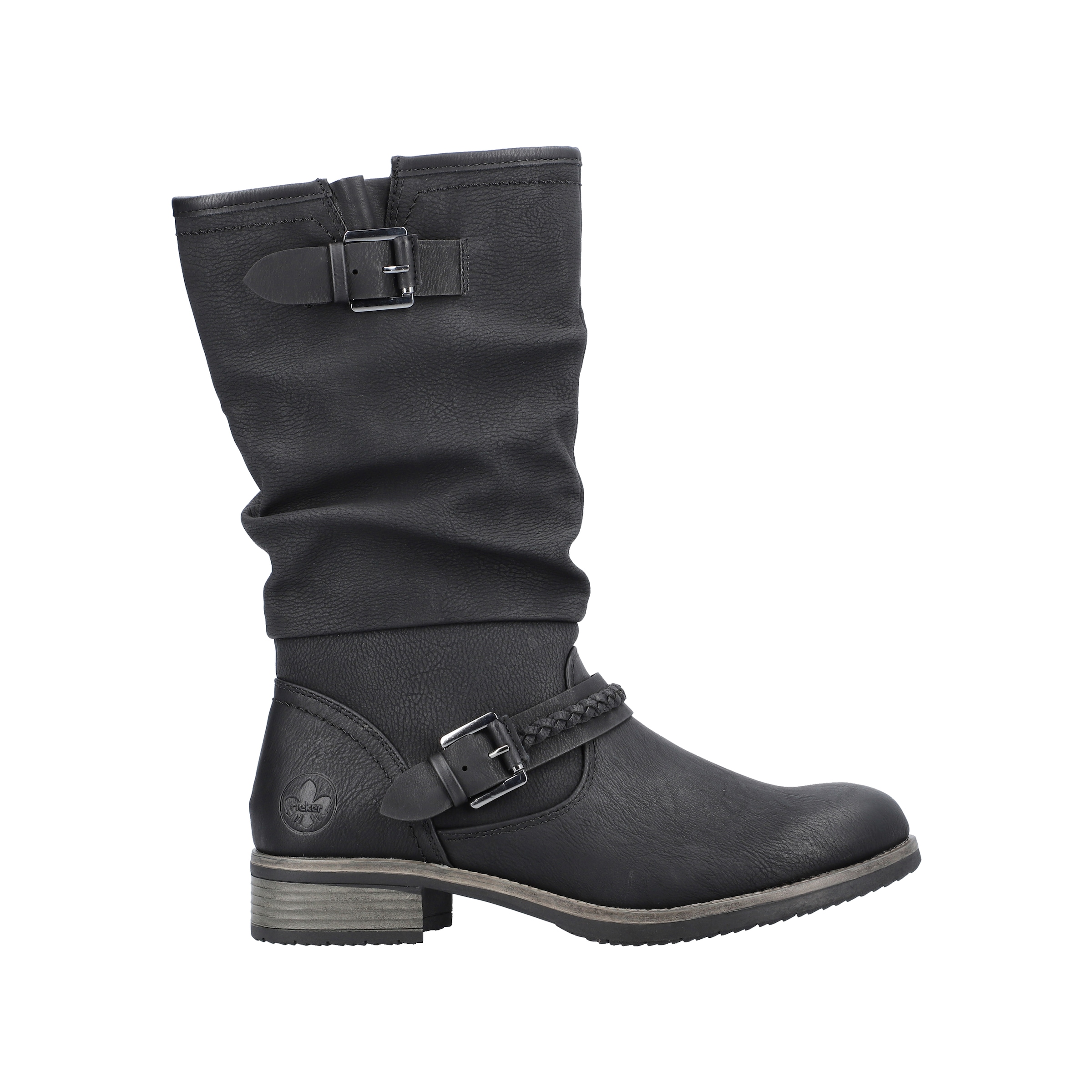 Rieker Stiefel  Winterboots, ,Blockabsatz mit gerafftem slouchy-Schaft, schmale Form